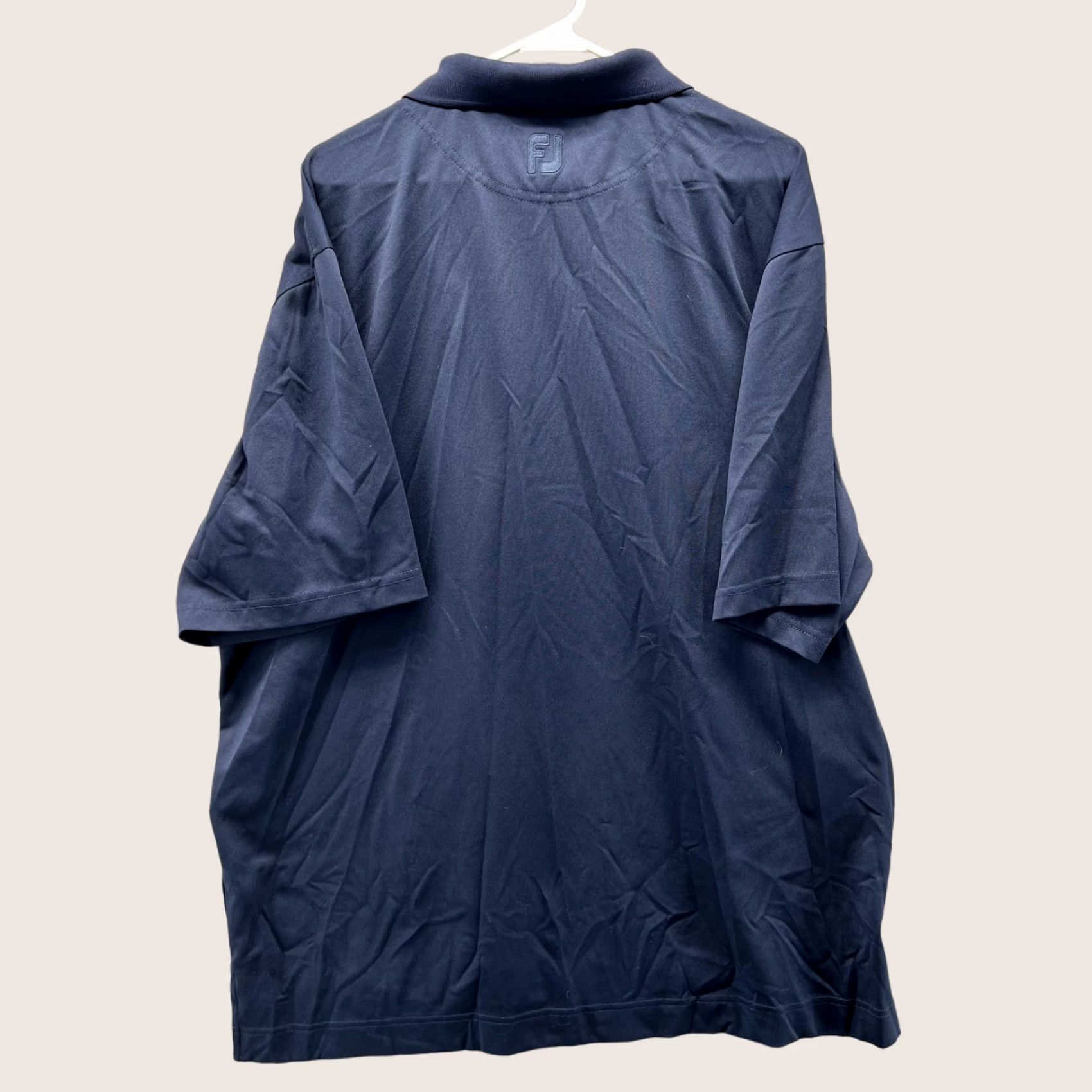 Footjoy FootJoy Polo Shirt Mens 2XL Navy Golf Performance Polyester Short Sleeve Solid Shirt Mens 2XL Navy Polo FootJoy Golf Polo Shirt Size US XXL / EU 58 / 5 - 1 Thumbnail