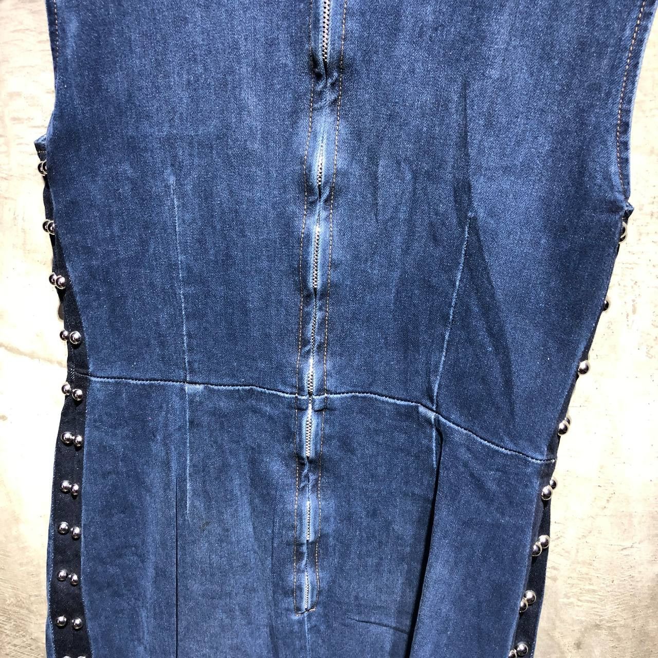 Alexander McQueen Alexander McQueen Studded Denim Dress Size S / US 4 / IT 40 - 9 Thumbnail