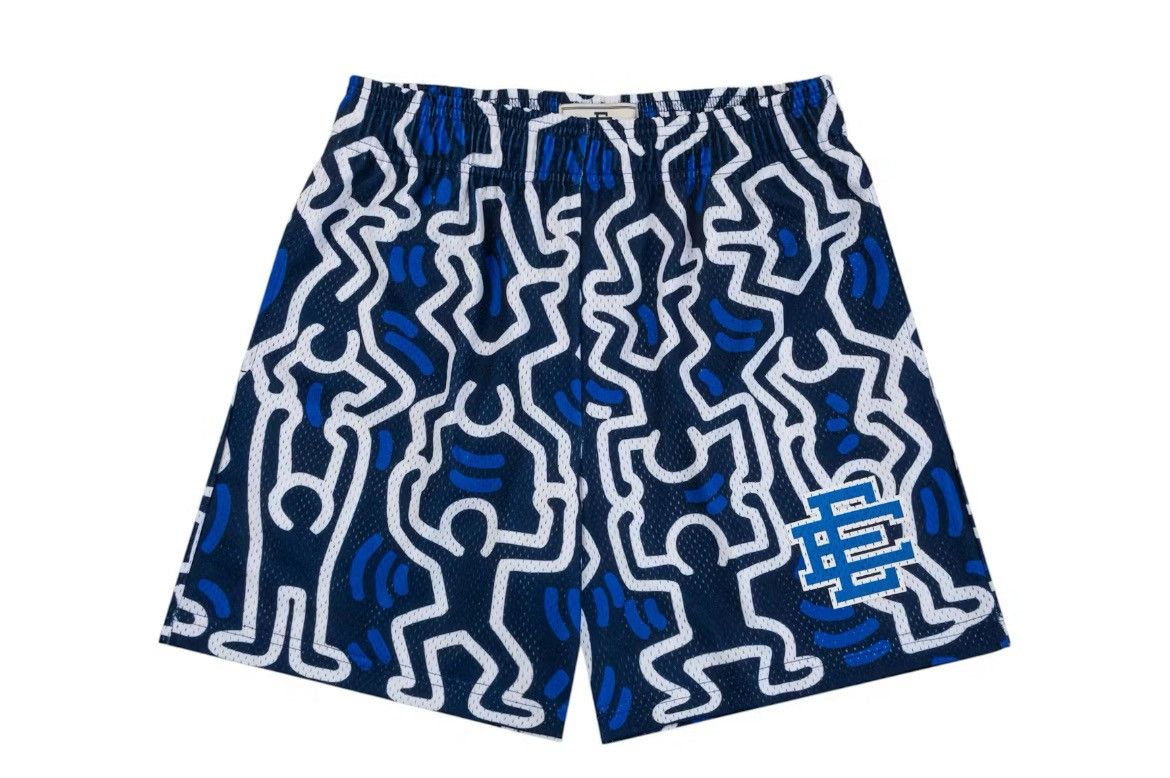 Eric Emanuel Eric Emanuel Keith Haring blue shorts large Size US 30 / EU 46 - 1 Thumbnail