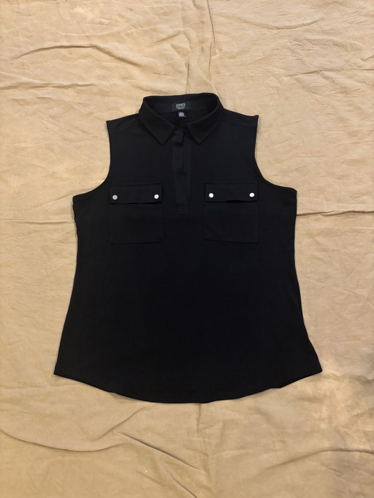 Jones New York Sleeveless collared top.wt-81 Size S / US 4 / IT 40 - 1 Thumbnail