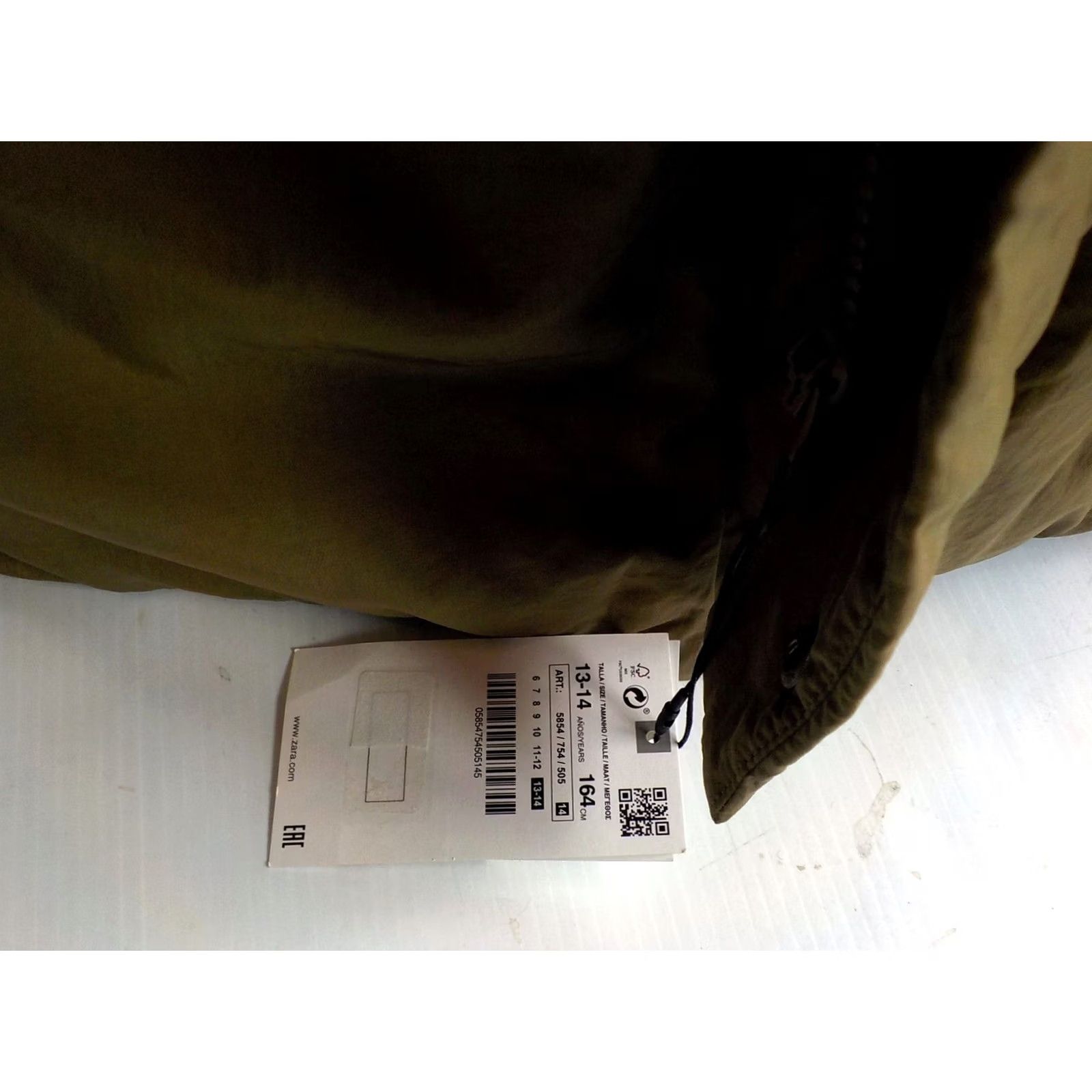 Zara VINTAGE? (No) Zara Sorona Puffer Coat/Jacket Hooded w/Faux Fur Trim-Green-SZ 13/14 NWT Women Coat Winter Puffer 13/14 Green Womens Size XL / US 12-14 / IT 48-50 - 3 Thumbnail