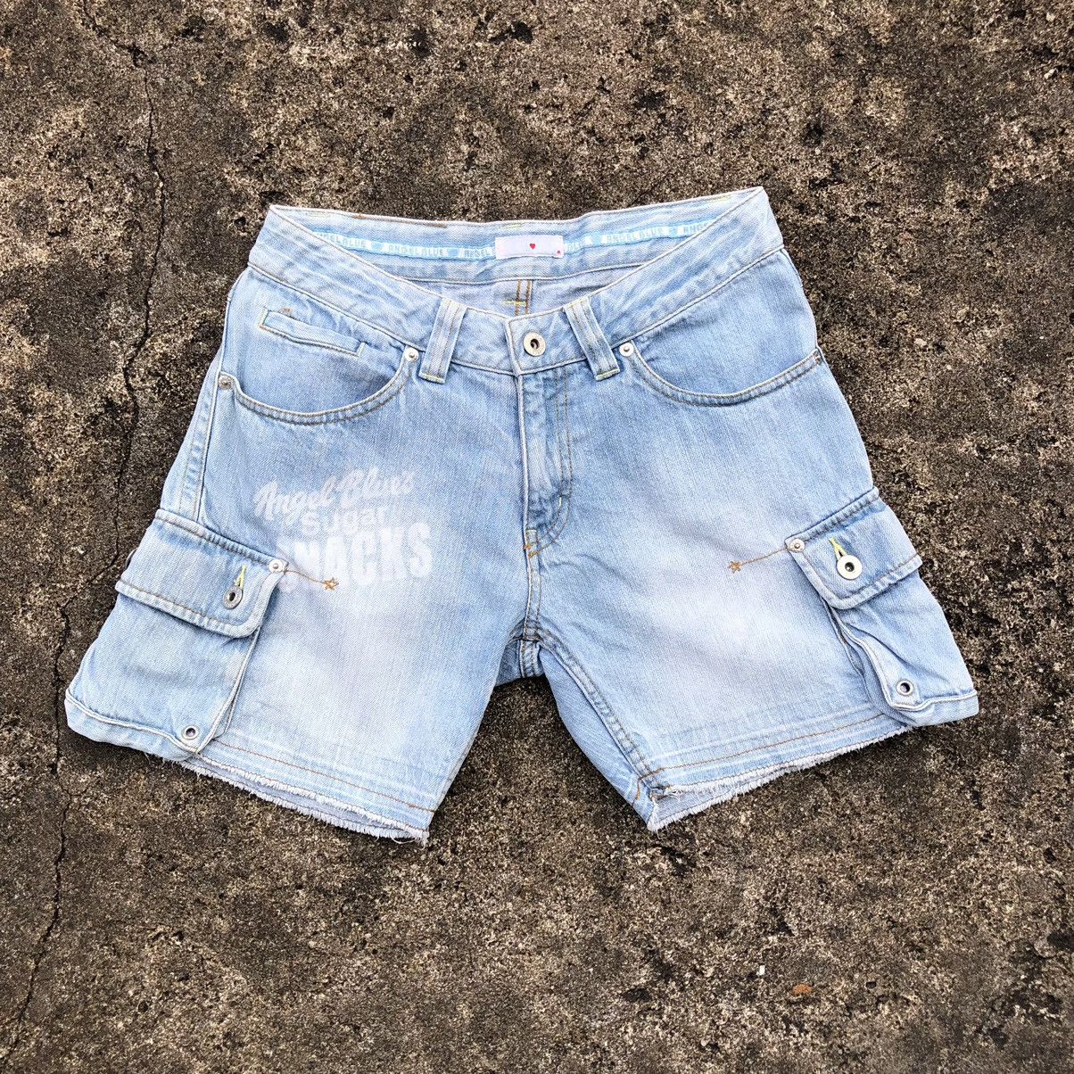 Angel Blue Angel Blue Japanese Hotpants Jeans Denim Distressed Cargo Size 38" / US 16 / IT 52 - 1 Thumbnail