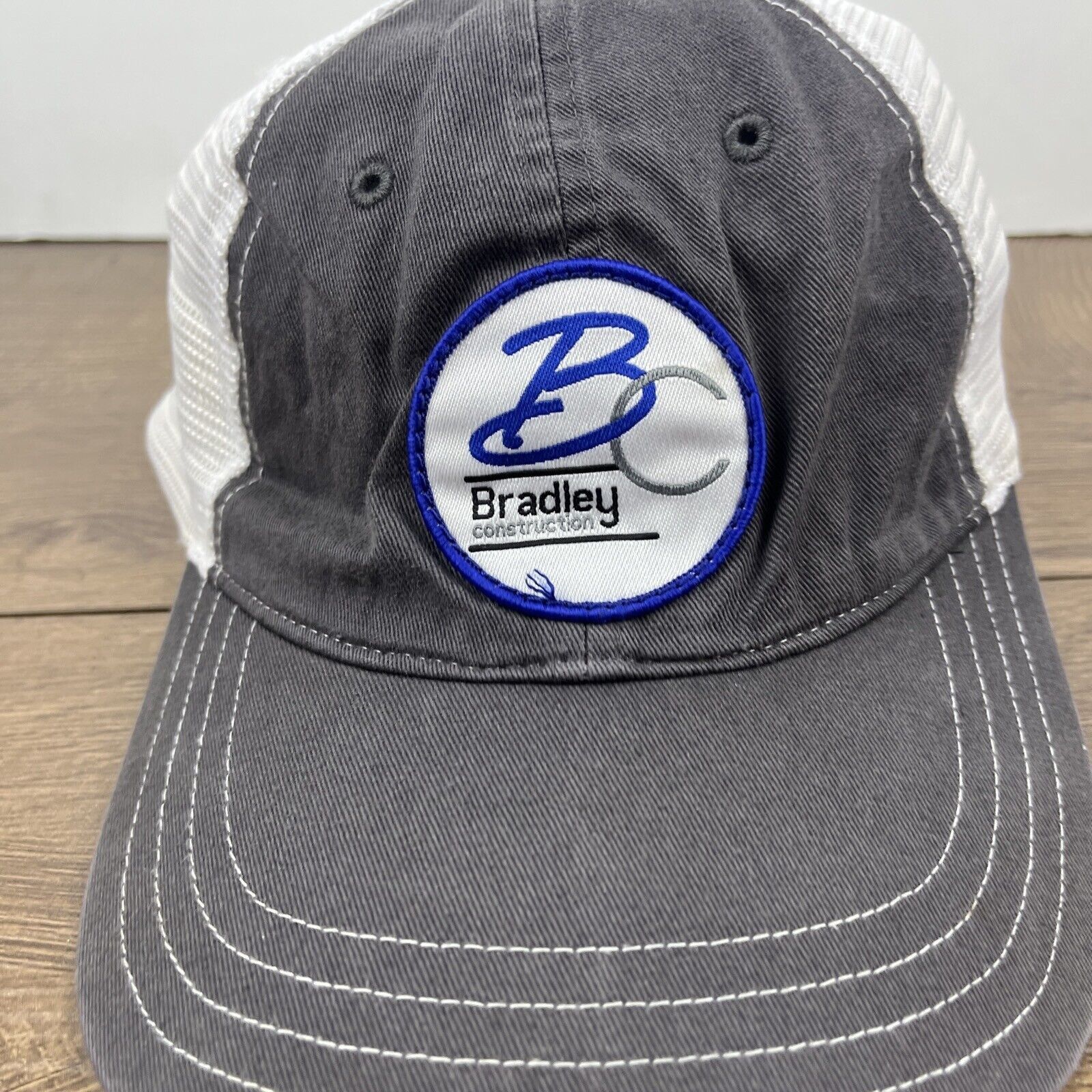 Other Bradley Construction Hat Bradley Gray Hat Adjustable Adult S Size ONE SIZE - 6 Thumbnail