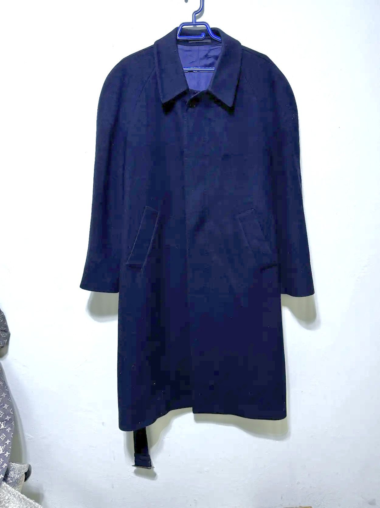 Yves Saint Laurent Yves saint laurent single breasted and belted coat cashmere Size US L / EU 52-54 / 3 - 8 Thumbnail