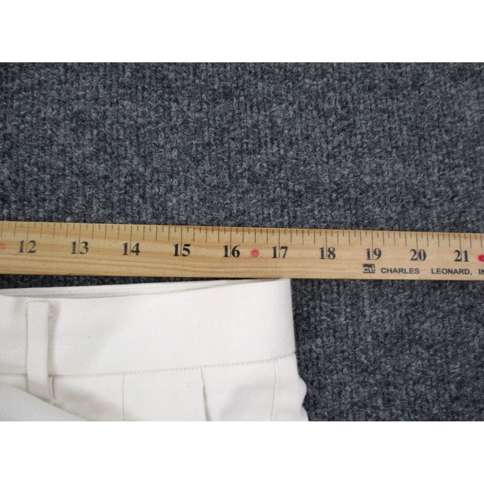 Allsaints Allsaints Mens 33 White Chino Tapered Cropped Performance Golf Business Size US 28 / EU 44 - 6 Thumbnail