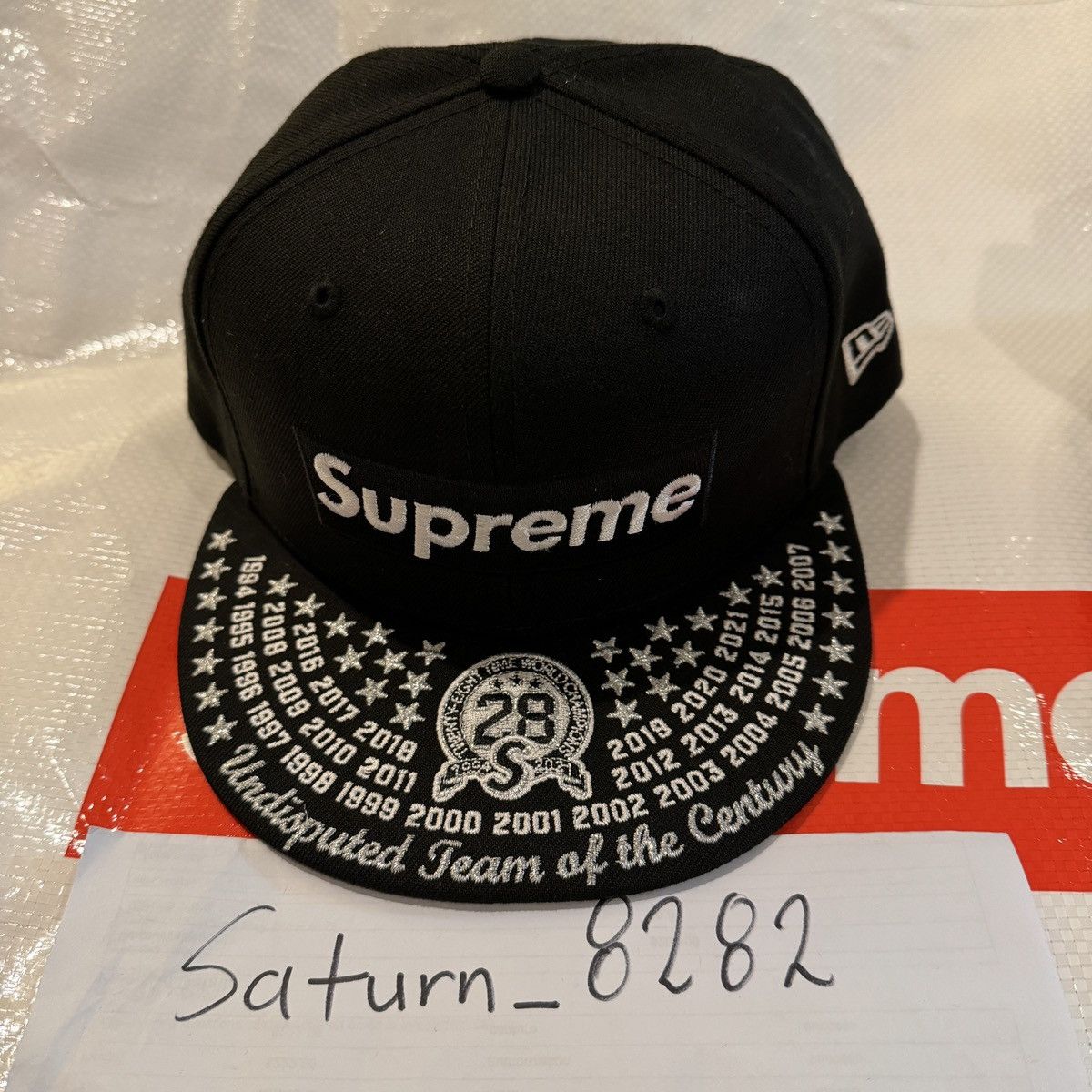 Supreme Supreme x new era undisputed box logo black 7 1/4 hat | Grailed