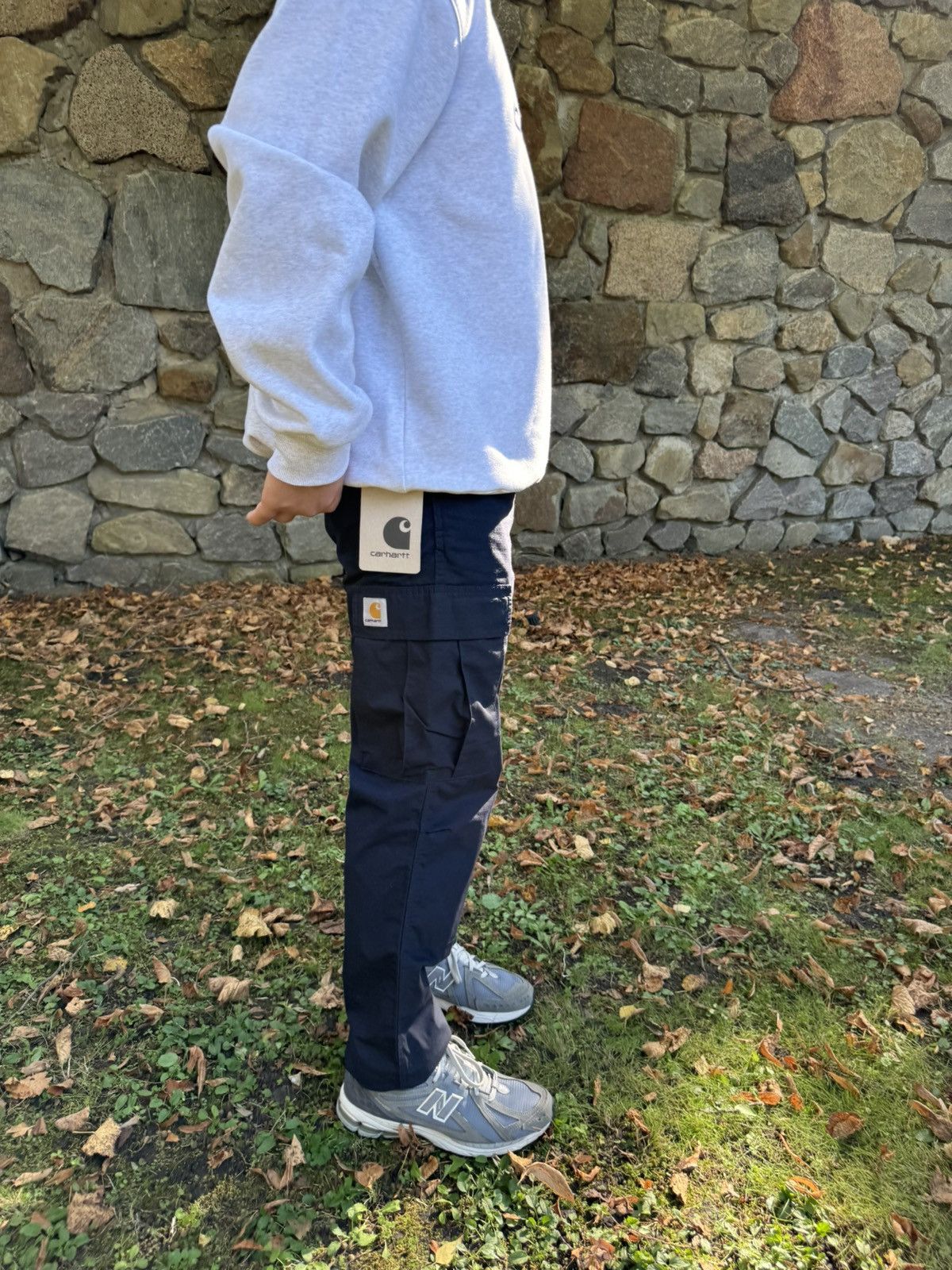 Carhartt × Designer Carhartt Regular Cargo Pant Blue Size US 31 - 6 Thumbnail
