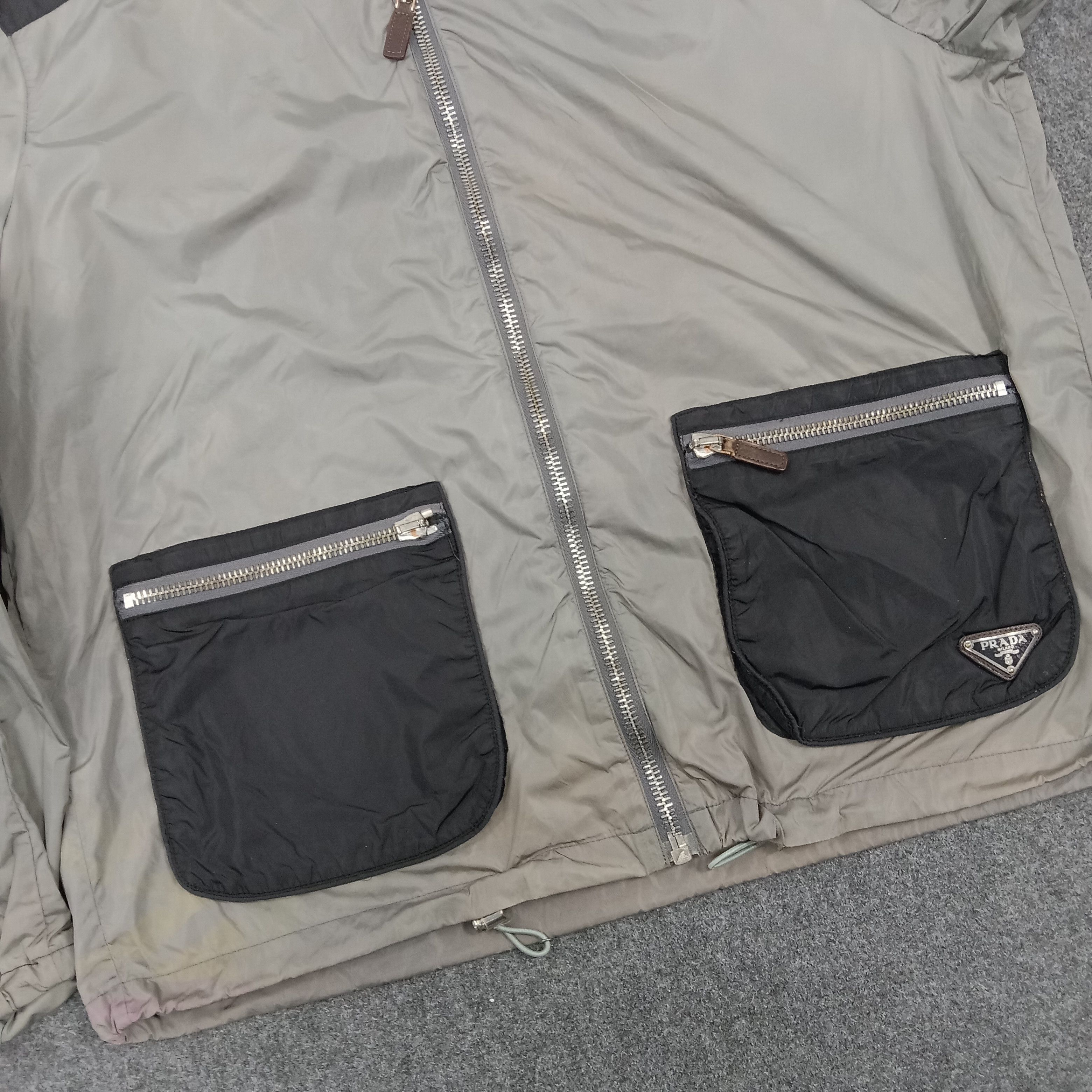 Vintage Prada Milano Windbraker Jacket Size US L / EU 52-54 / 3 - 3 Thumbnail