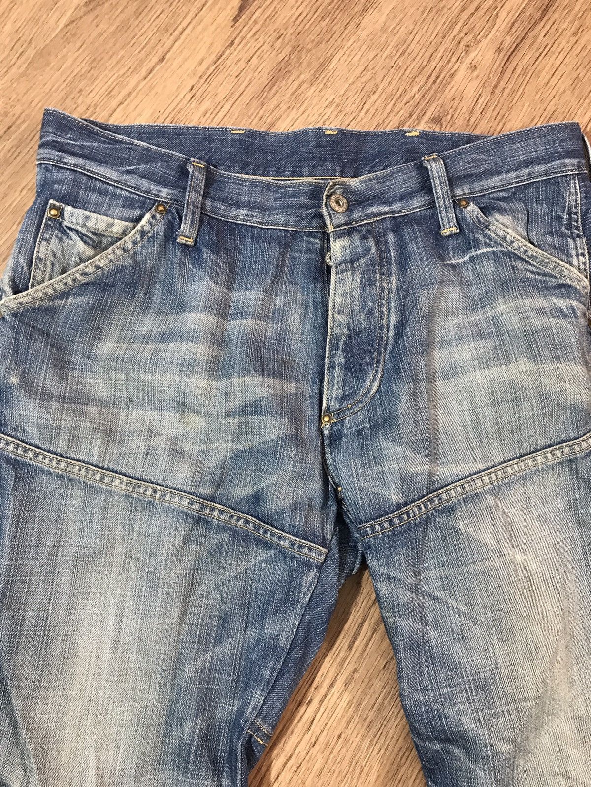 G-Star × Vintage Vintage G Star Raw distressed denim pants jeans Size US 33 - 3 Thumbnail
