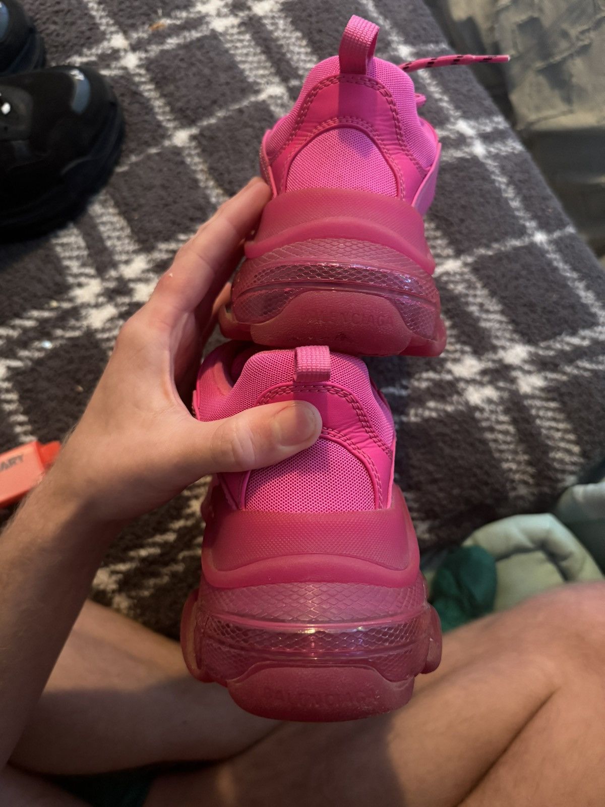 Balenciaga BALENCIAGA TRIPLE S PINK SNEAKERS Size US 10 / EU 43 - 4 Thumbnail