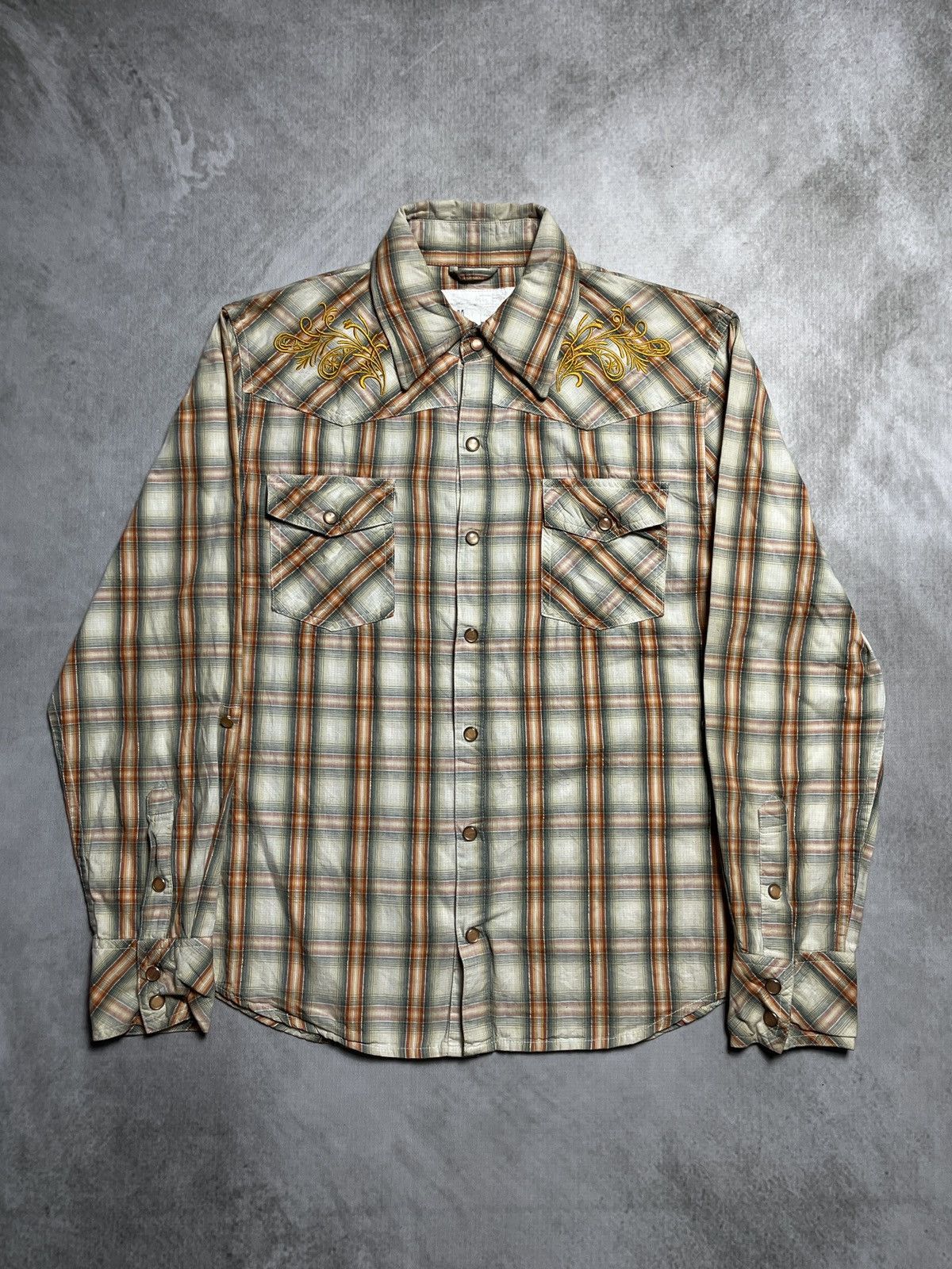 Tornado Mart 2000’s Agate Label - Western Tribal Button Shirt Size US M / EU 48-50 / 2 - 2 Thumbnail