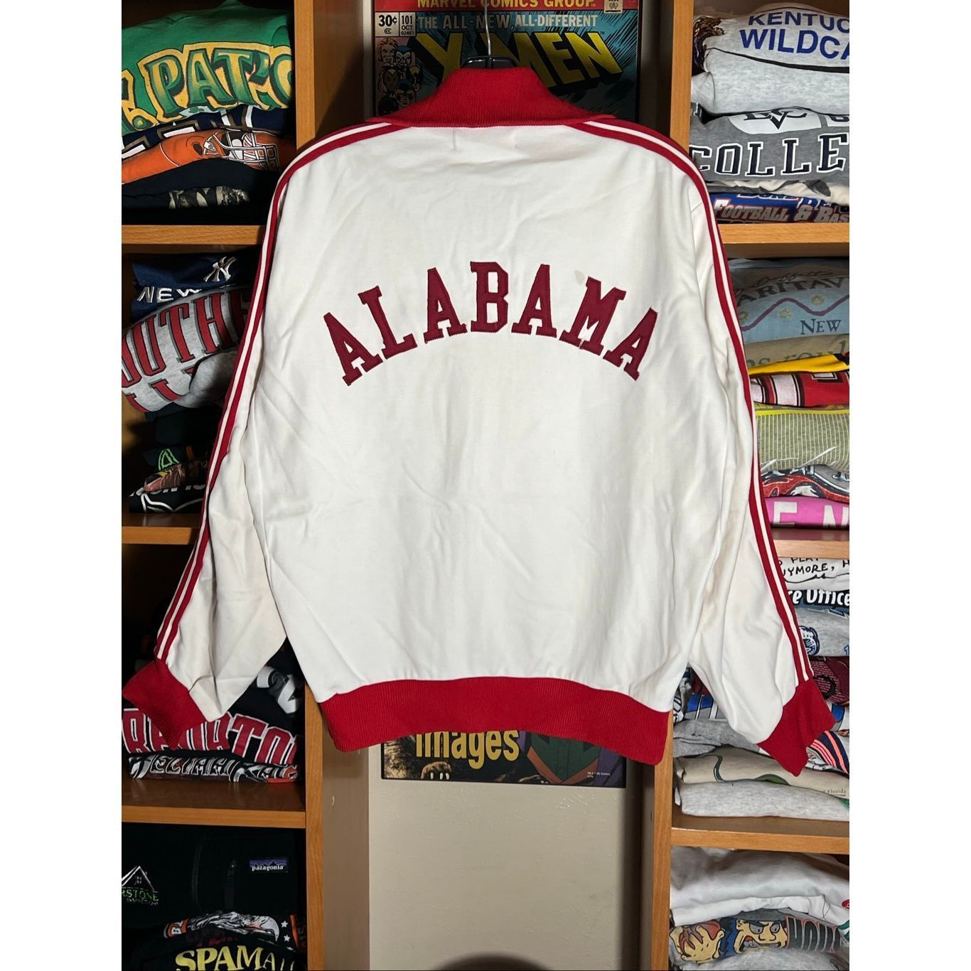Vintage Vintage 70s Jelenk Japan Alabama Crimson Tide Track Jacket Size US L / EU 52-54 / 3 - 4 Thumbnail