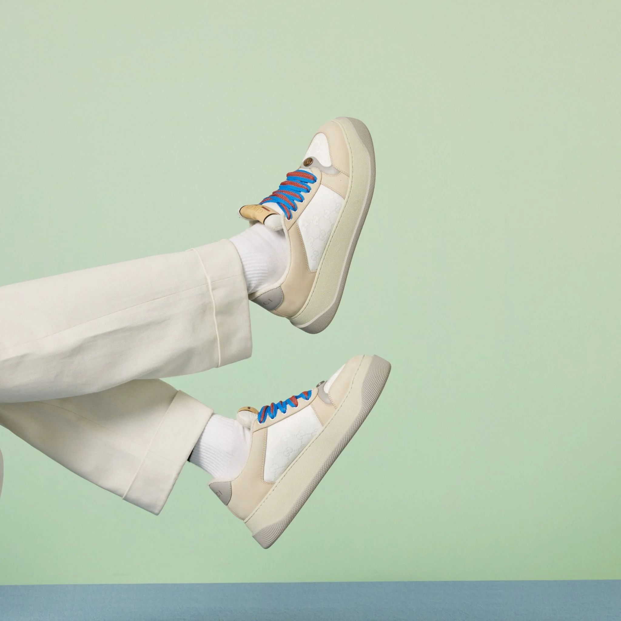Gucci o1s1wg110425 Screener Sneakers in Multicolor Size US 11.5 / EU 44-45 - 2 Thumbnail