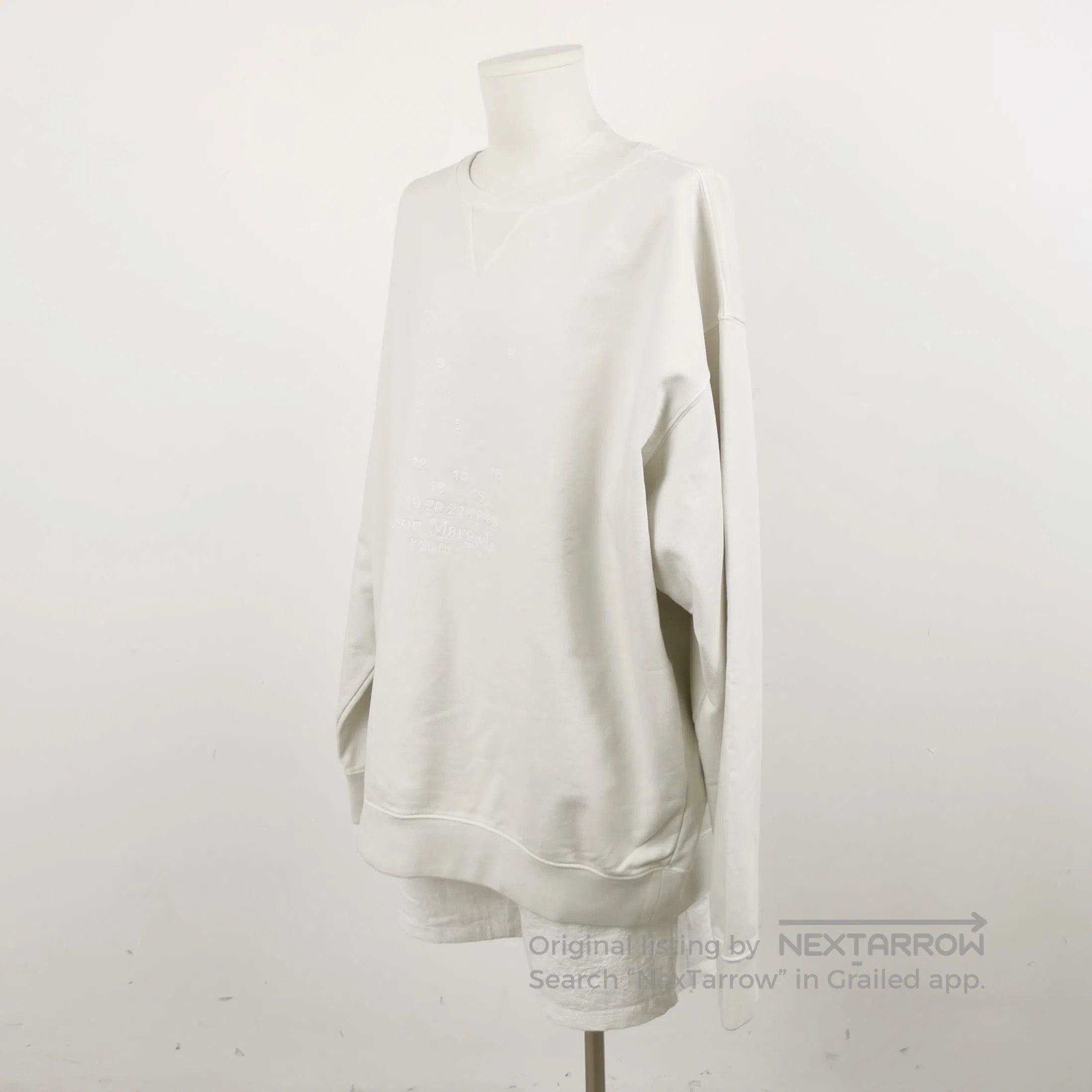 Maison Margiela Maison Margiela XL Cotton Crewneck Logo Sweatshirt. Size US XL / EU 56 / 4 - 9 Thumbnail