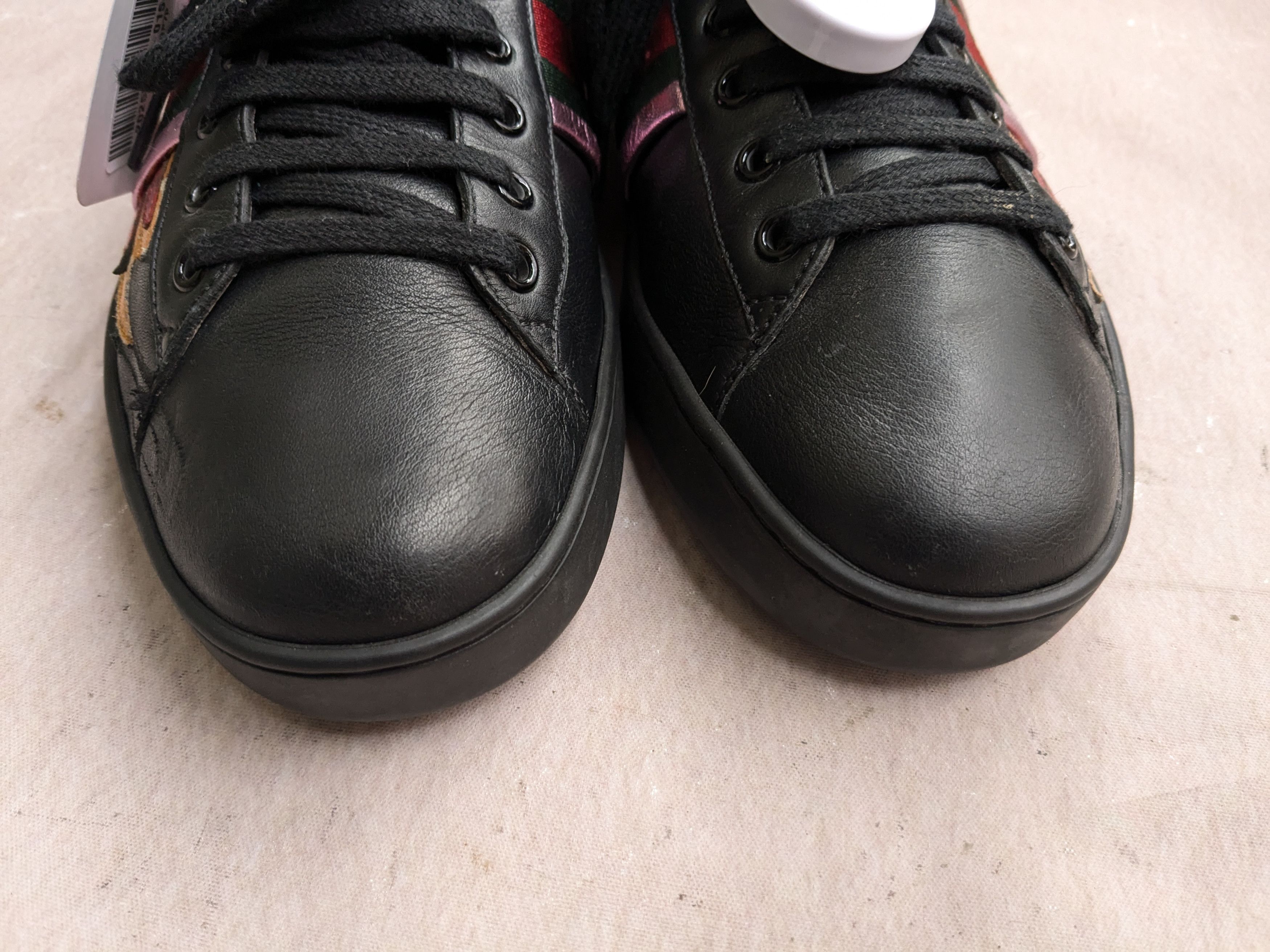 Gucci Gucci Ace Sneakers Fire Flame 8.5 Logo Low Tops 440724 Size US 8.5 / EU 41-42 - 4 Thumbnail