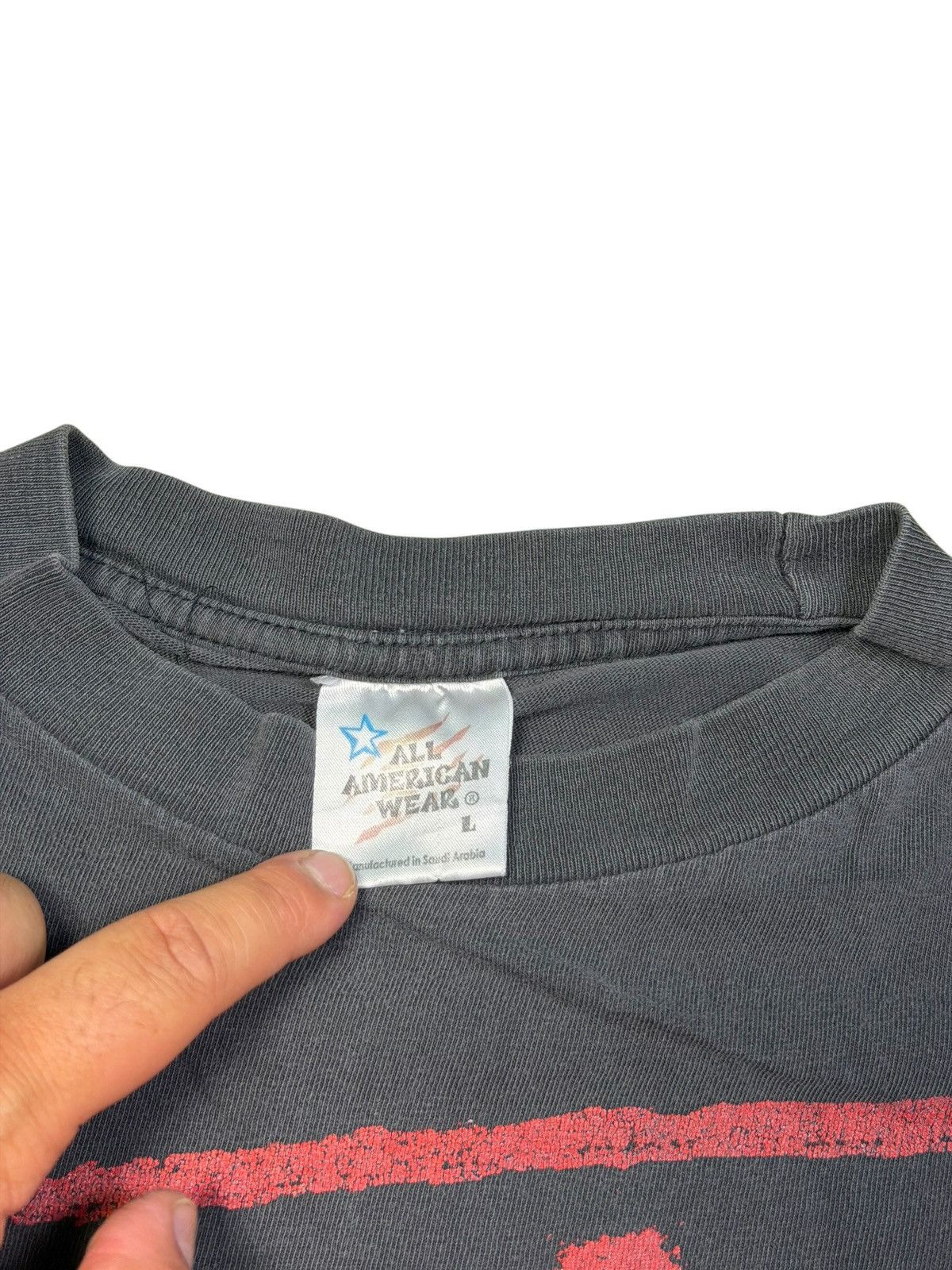 WCW/nWo *RARE* 1990s 90s NWO NEW WORLD ORDER BOXY DISTRESSED FADED Size US L / EU 52-54 / 3 - 4 Thumbnail
