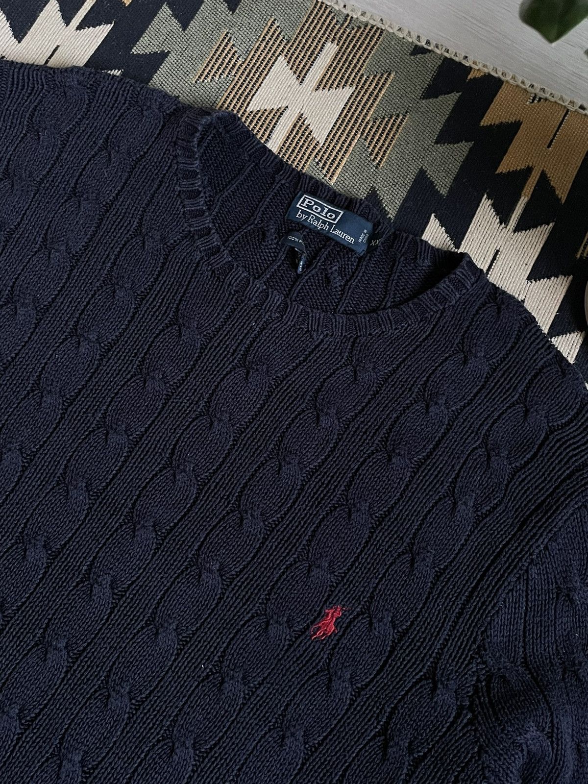 Polo Ralph Lauren × Ralph Lauren × Vintage Vintage 90’s Polo Ralph Lauren Knit Sweater Size US XXL / EU 58 / 5 - 4 Thumbnail