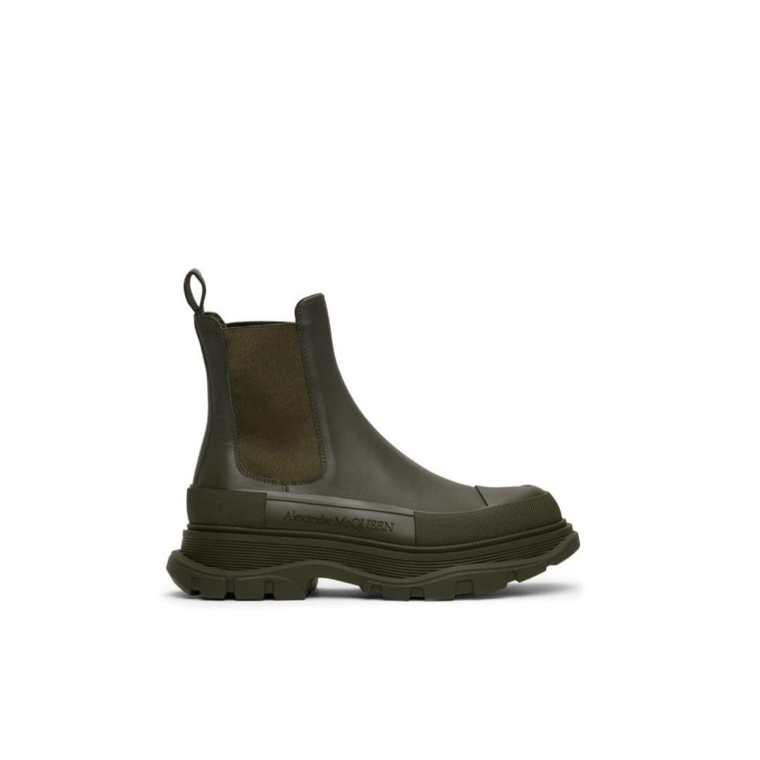 Alexander McQueen o1y1024 Ankle Boots in Military Green Size US 7 / EU 40 - 1 Thumbnail