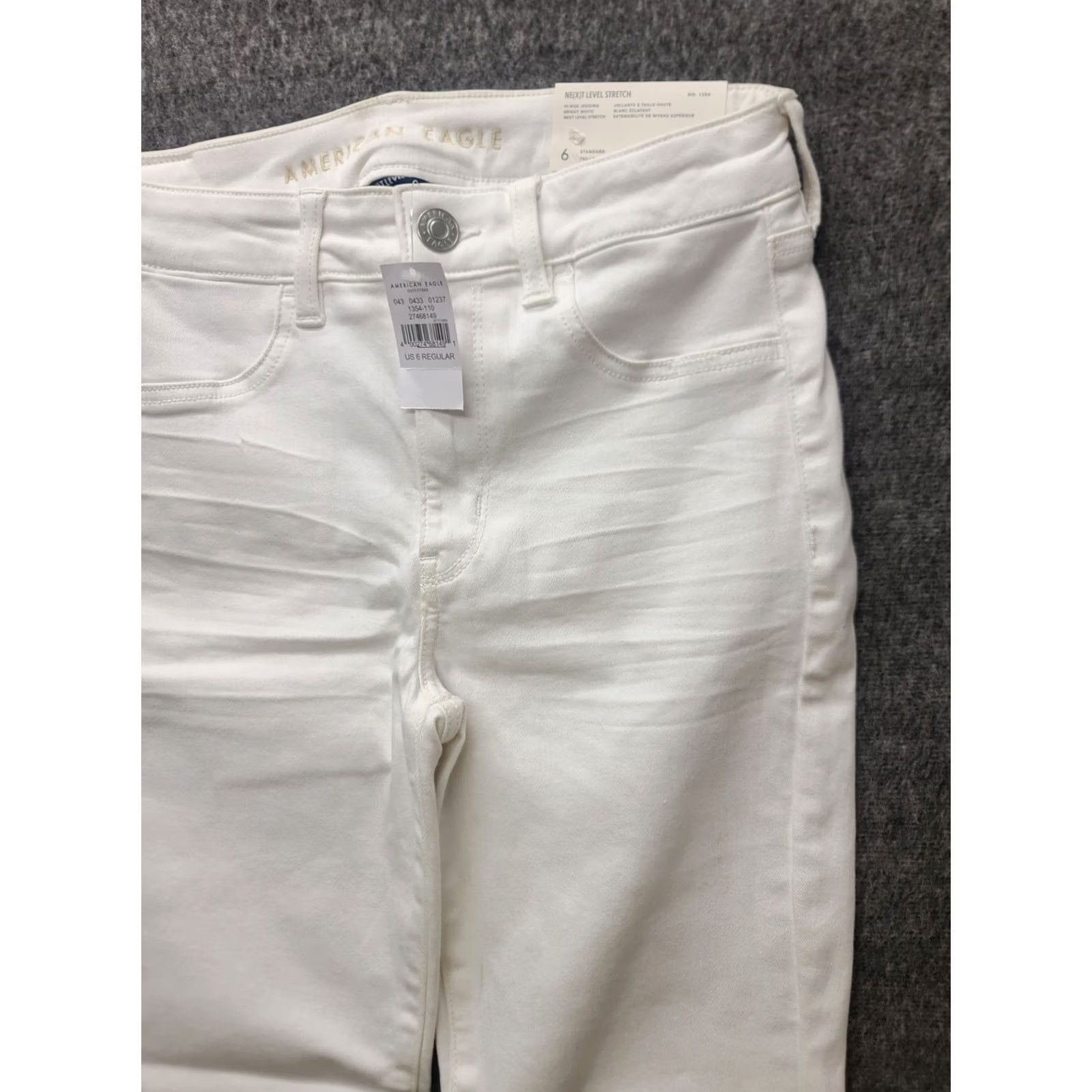American Eagle Outfitters VINTAGE American Eagle Jeans 5-Pocket Denim Regular Rise Ankle 27in Waist White Womens 6 Regular Size 28" / US 6 / IT 42 - 6 Thumbnail