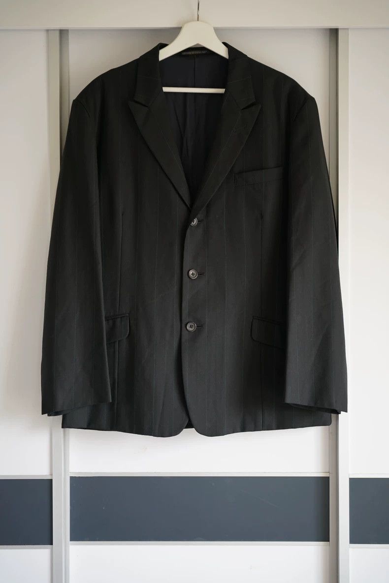 Yohji Yamamoto Yohji Yamamoto Striped Wool Suit Jacket Size US S / EU 44-46 / 1 - 1 Thumbnail