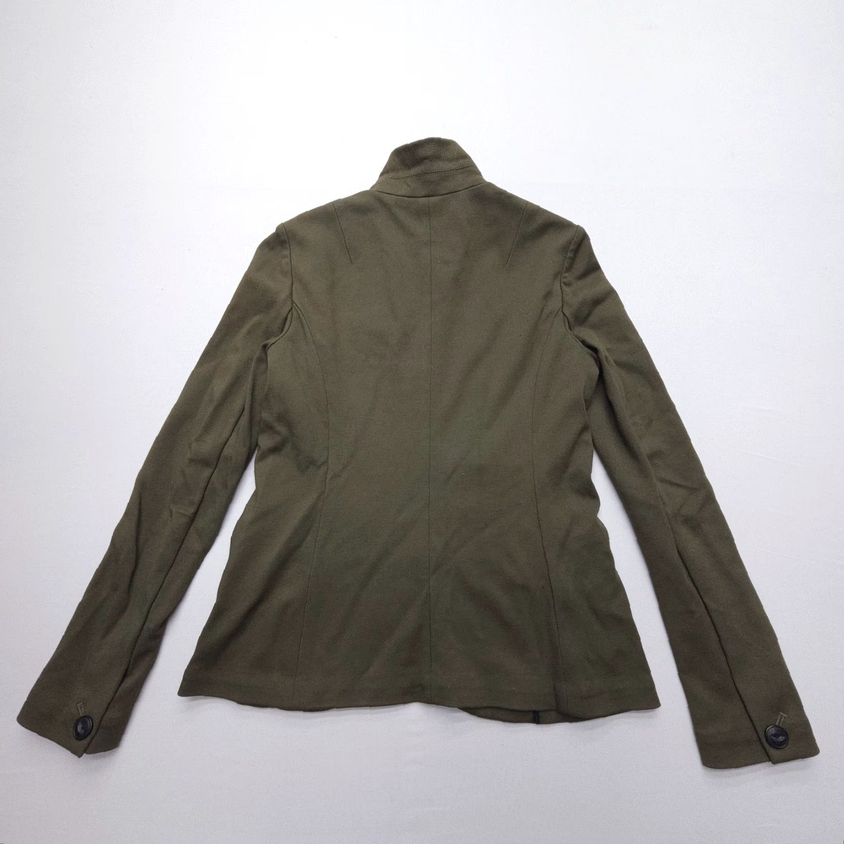 Rag & Bone VINTAGE Rag & Bone Slade Blazer Army Green Size 2 Knit Stretch Viscose Wool Military EUC Size XS / US 0-2 / IT 36-38 - 2 Thumbnail