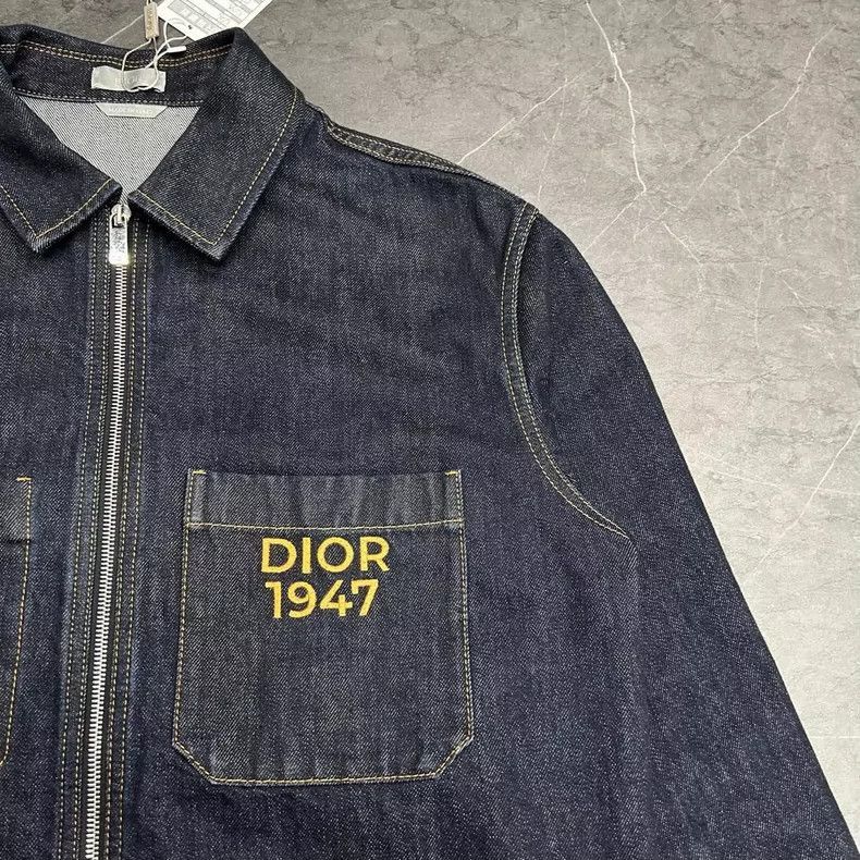 Dior Dior 1947 Embroidered Denim Zip Jacket-2505 Size US M / EU 48-50 / 2 - 4 Thumbnail