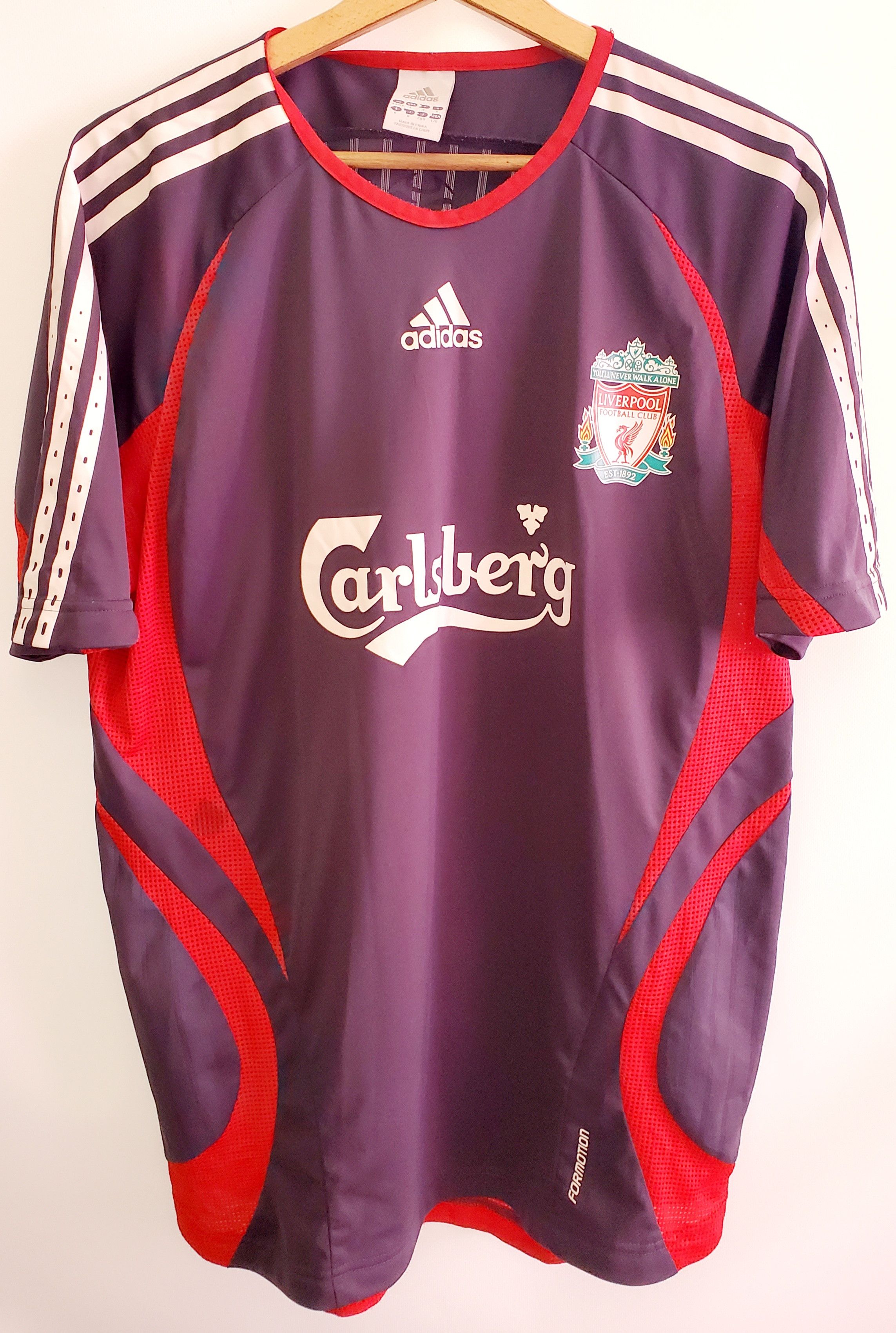 Adidas LIVERPOOL adidas 2006 2007 FOOTBALL SOCCER JERSEY size L Size US L / EU 52-54 / 3 - 1 Thumbnail