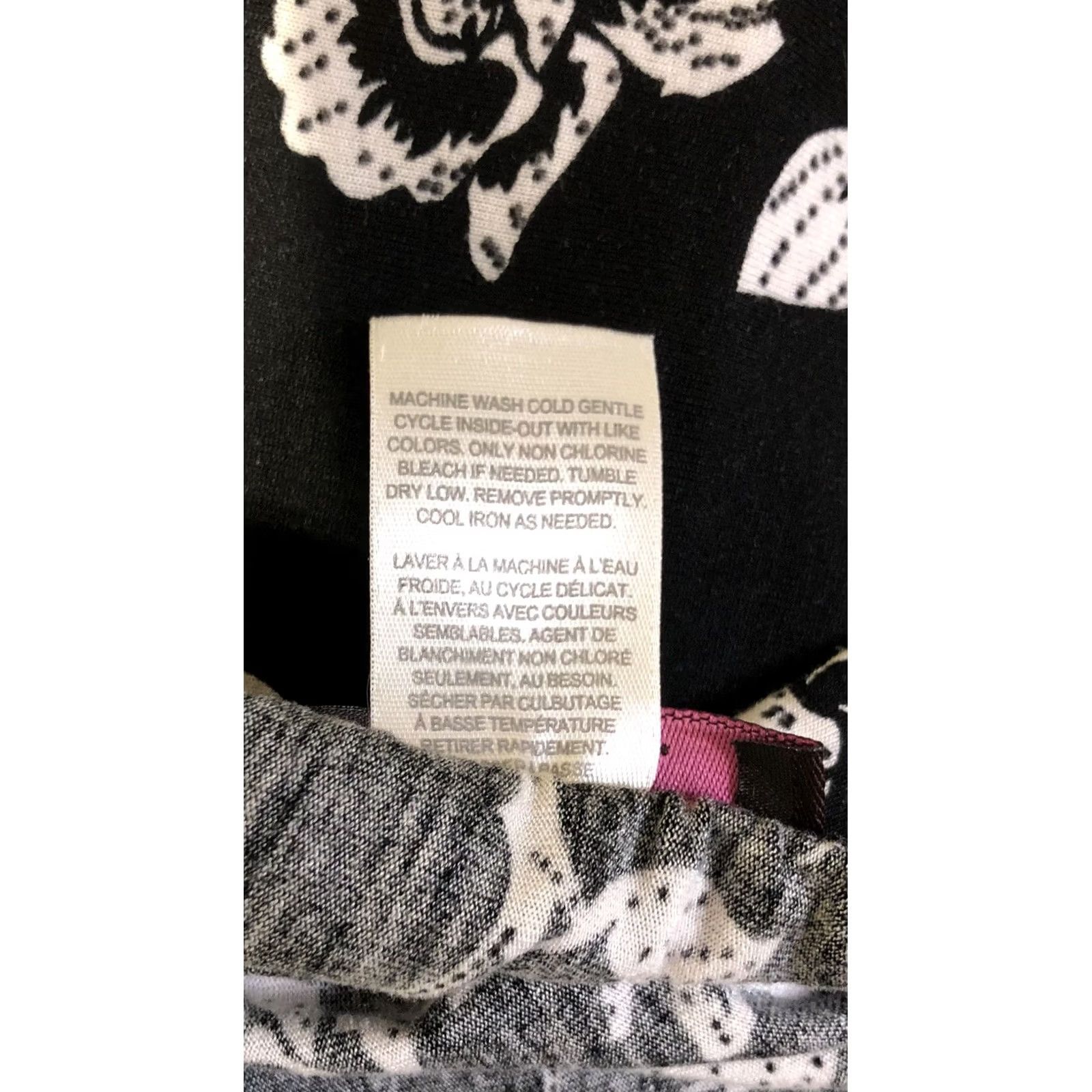 Vintage Mark Floral Short Sleeve Mini Dress S Black White Boho Cottage 90s Bohemian A-Line Womens Size S / US 4 / IT 40 - 7 Thumbnail