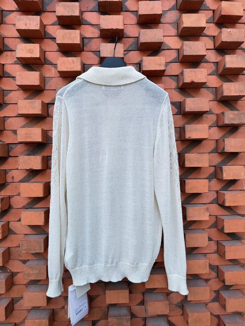 Our Legacy Our Legacy size50 White small pattern long sleeve top Size US M / EU 48-50 / 2 - 2 Thumbnail