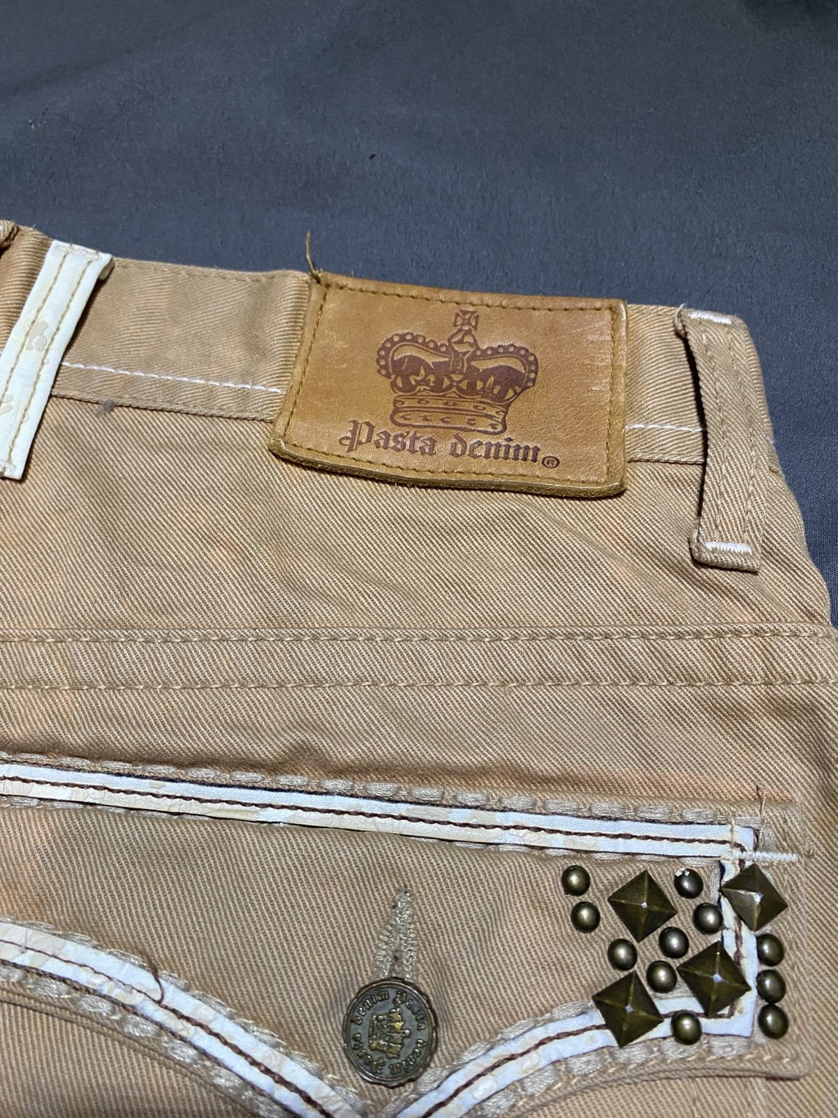 If Six Was Nine Pasta Denim Regular Pants Size US 29 - 4 Thumbnail