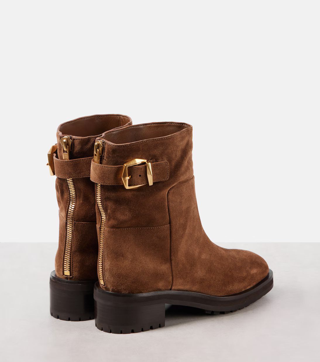 Jimmy Choo o1y0326 Ankle Boots in Brown Size US 6 / IT 36 - 2 Thumbnail