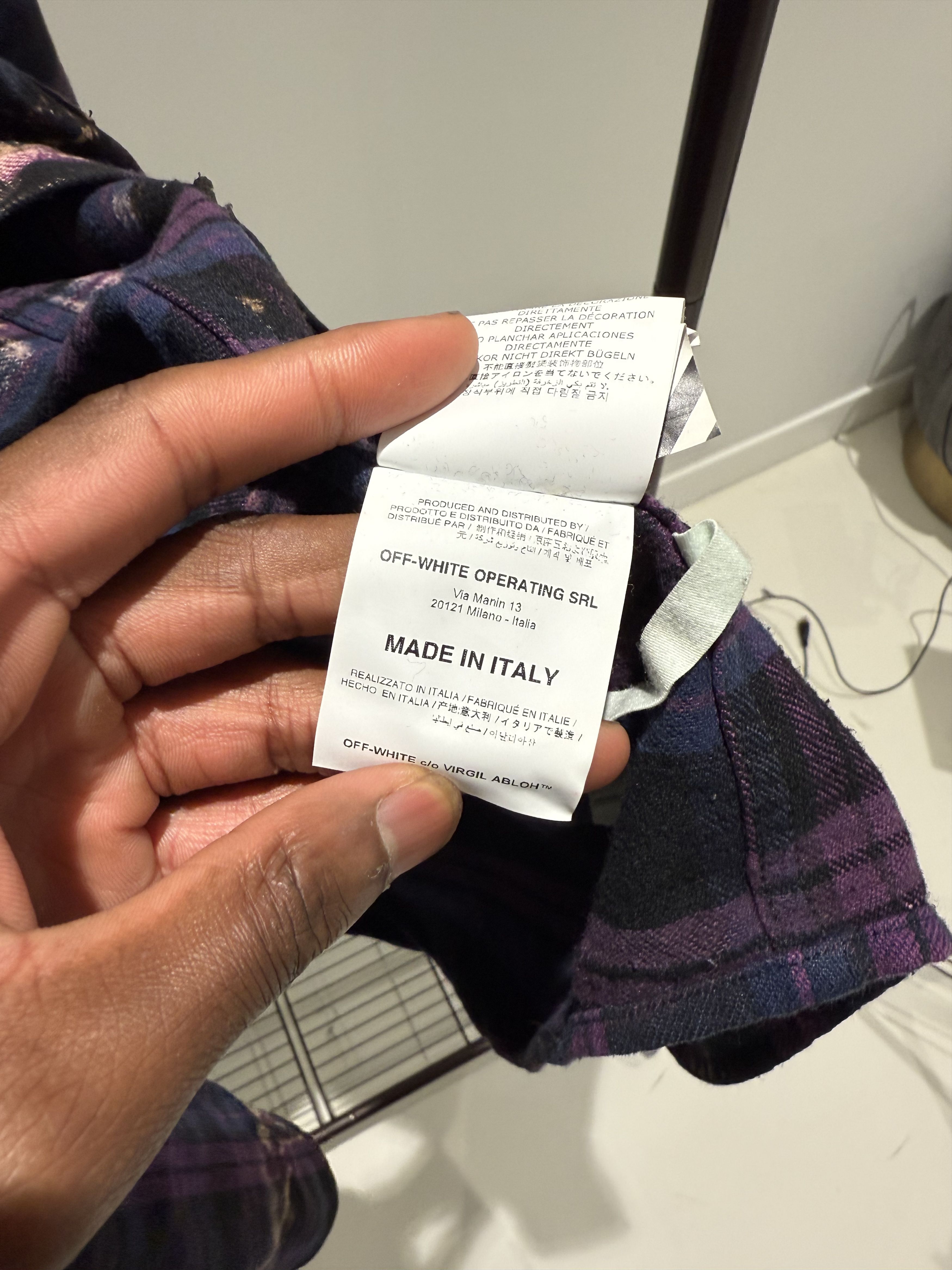 Off-White Off-White flannel crystal kiss checkered shirt Size US XL / EU 56 / 4 - 8 Thumbnail