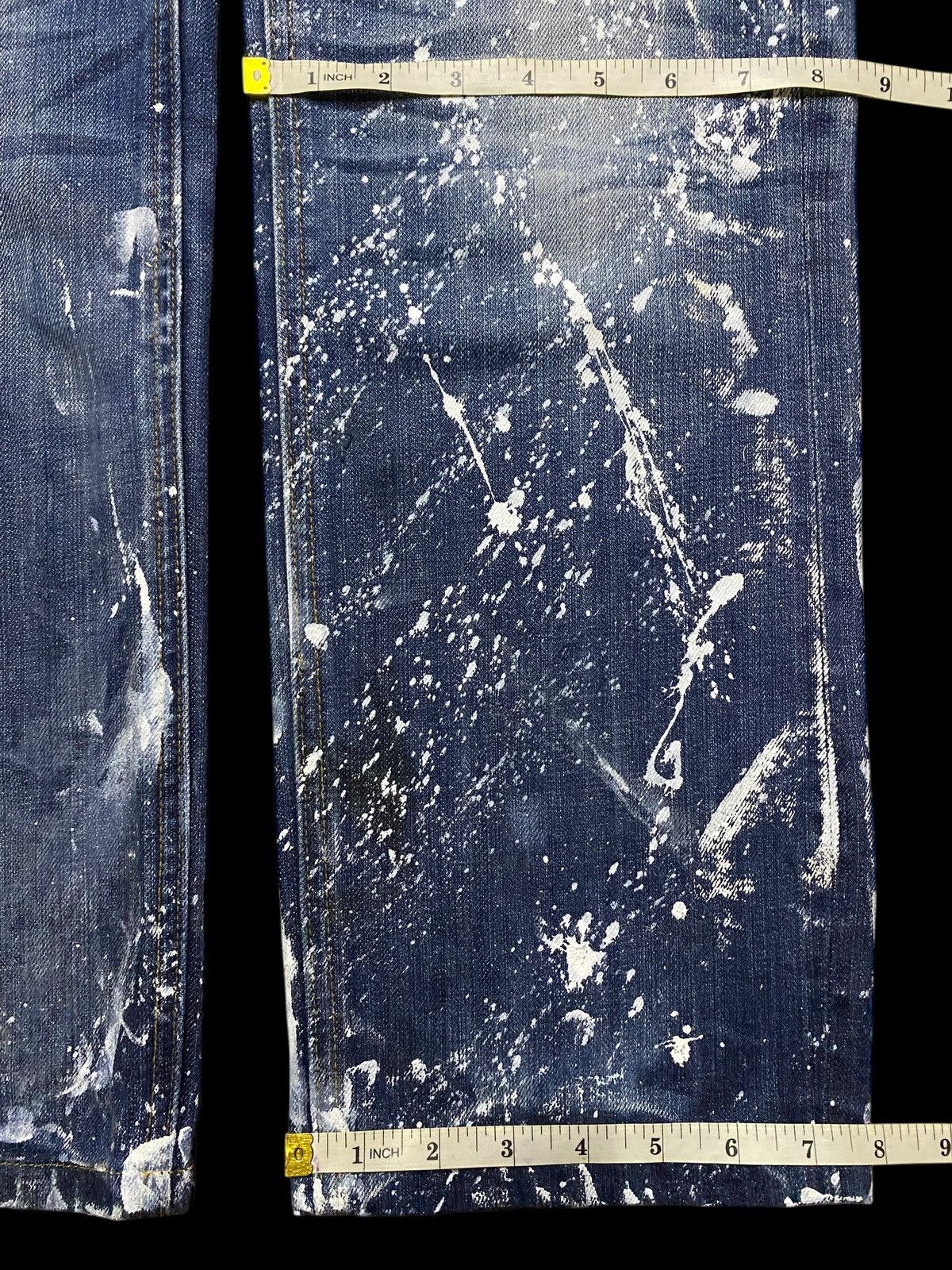 Nicole Club Vintage Japanese Brand Paint Splatter Distressed Loose Jeans Size US 30 / EU 46 - 13 Thumbnail
