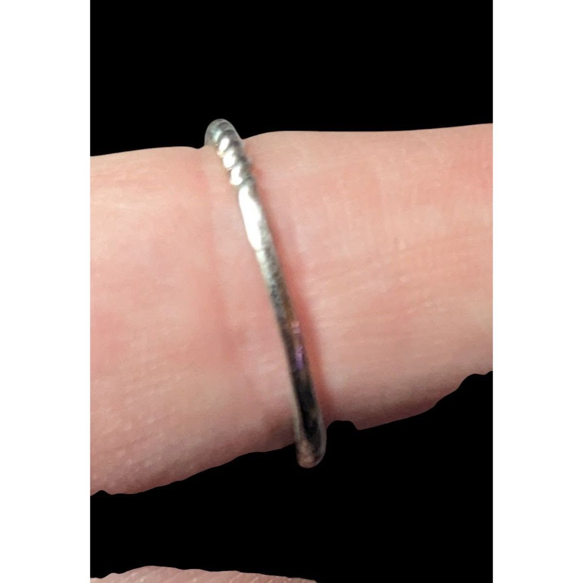 Other Dainty Coquette Silver Tone Ring With Pastel Pink Gem Signed Size ONE SIZE - 5 Thumbnail