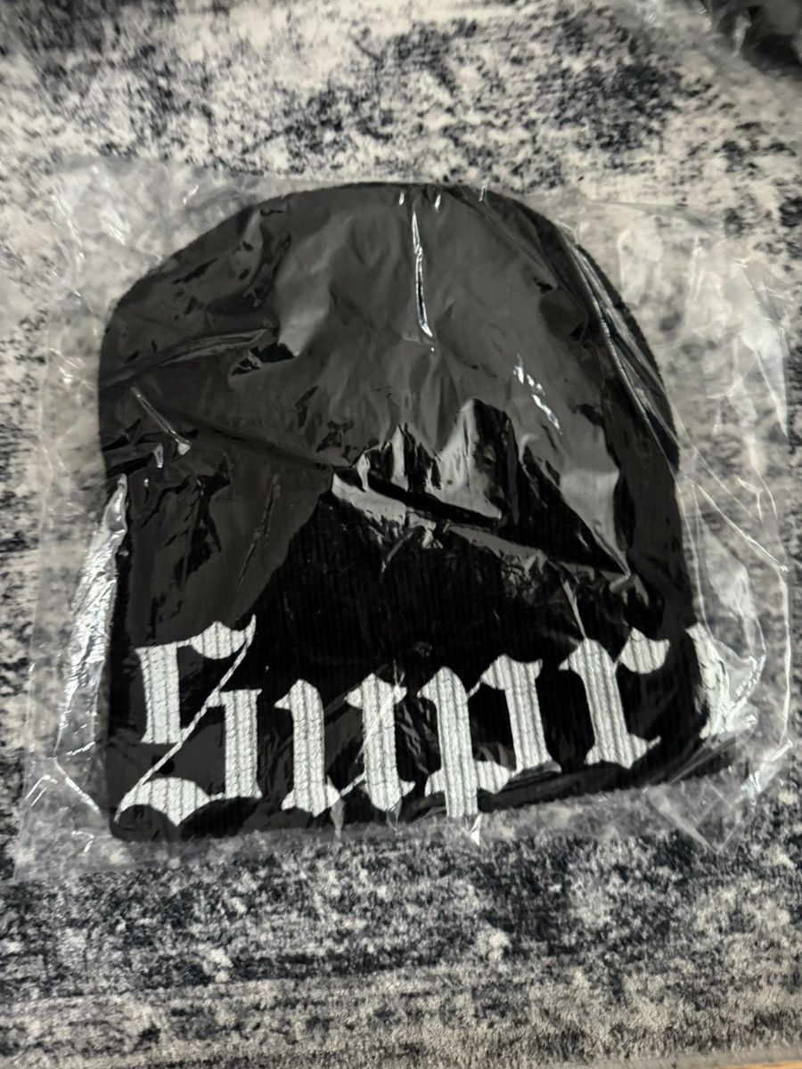 Supreme Supreme Old English Gothic Beanie Black | Grailed