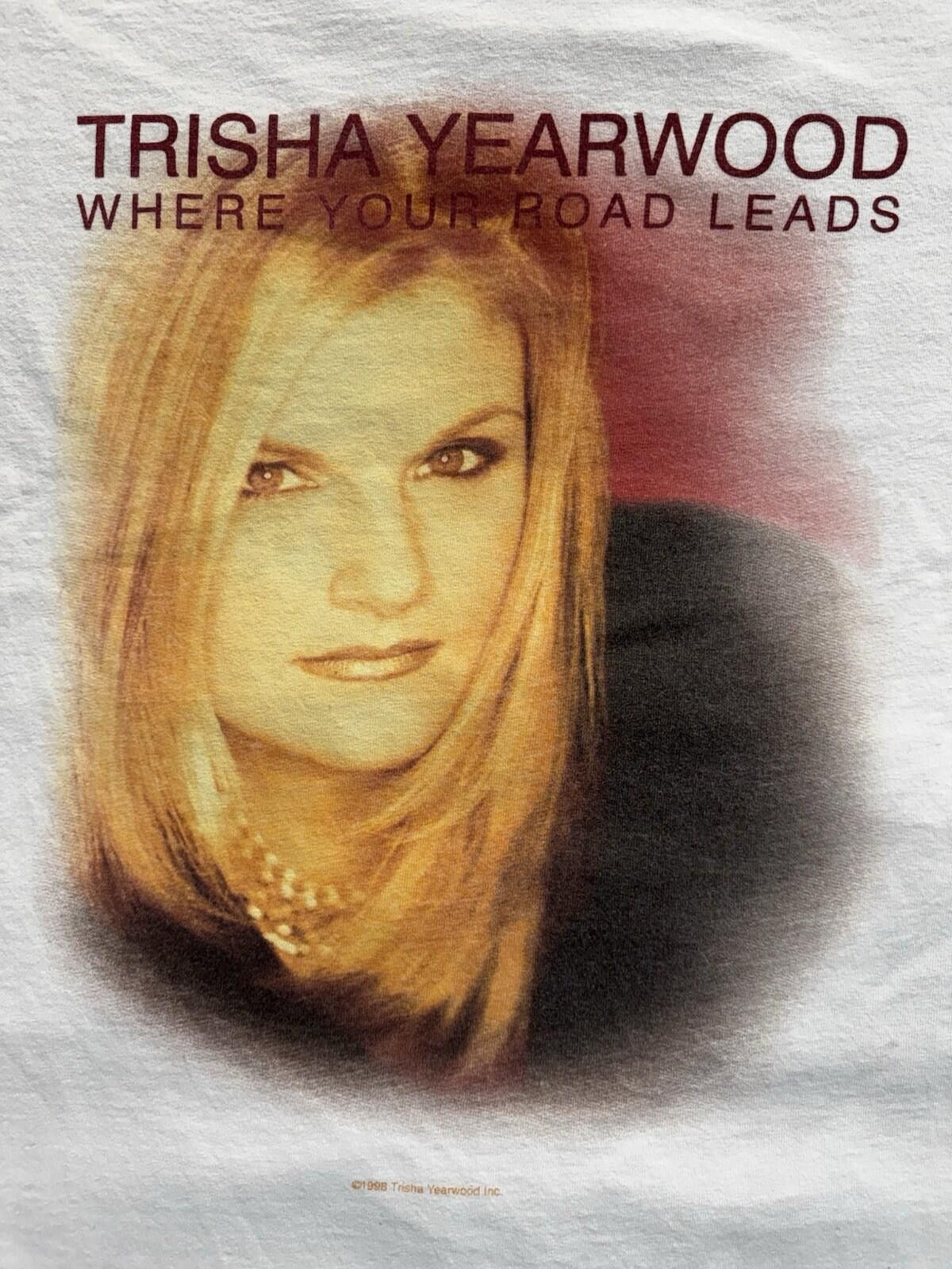 Vintage Vintage 90s Trisha Yearwood Where Your Road Leads XL T-Shirt Size US XL / EU 56 / 4 - 2 Thumbnail