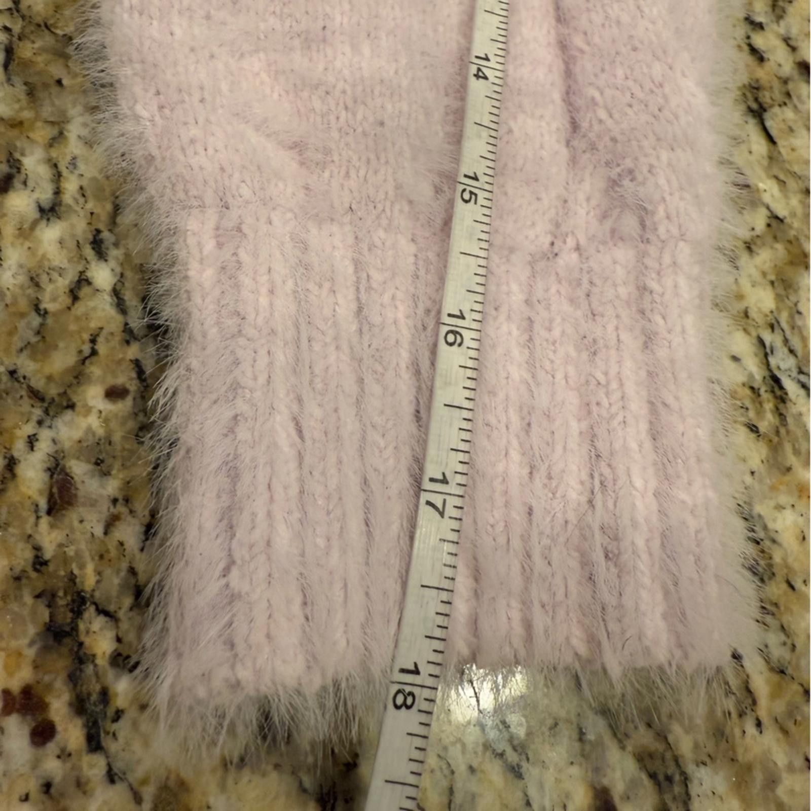 Lucky Brand Lucky Brand lavender cable knit sweater FLAWED hole SZ M Size M / US 6-8 / IT 42-44 - 7 Thumbnail