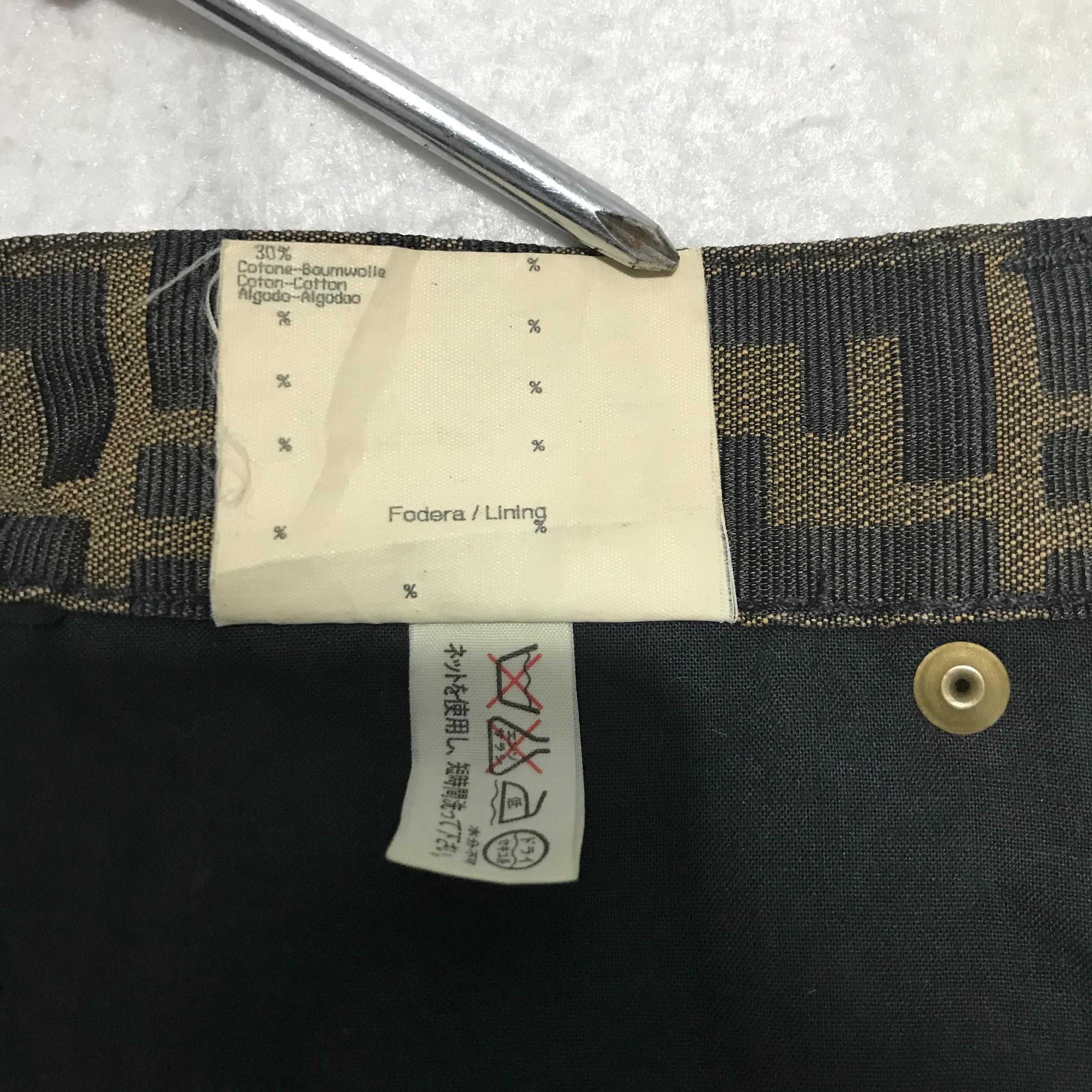 Fendi Fendi Zucca Monogram Pants Size 26" / US 2 / IT 38 - 10 Thumbnail