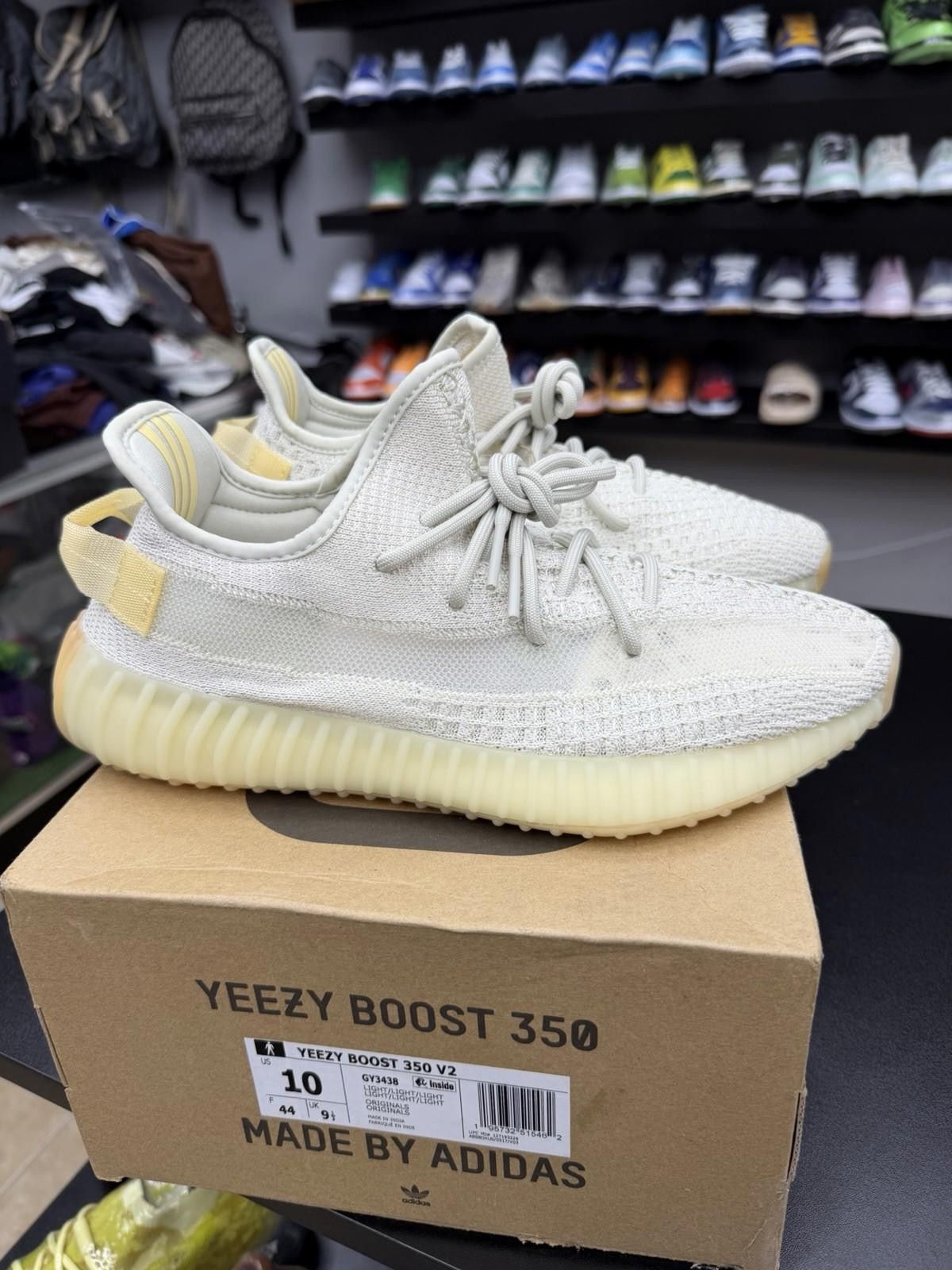 Adidas Adidas Yeezy Boost 350 V2 Sz 10 Light UV Authentic Brand New Size US 10 / EU 43 - 2 Thumbnail