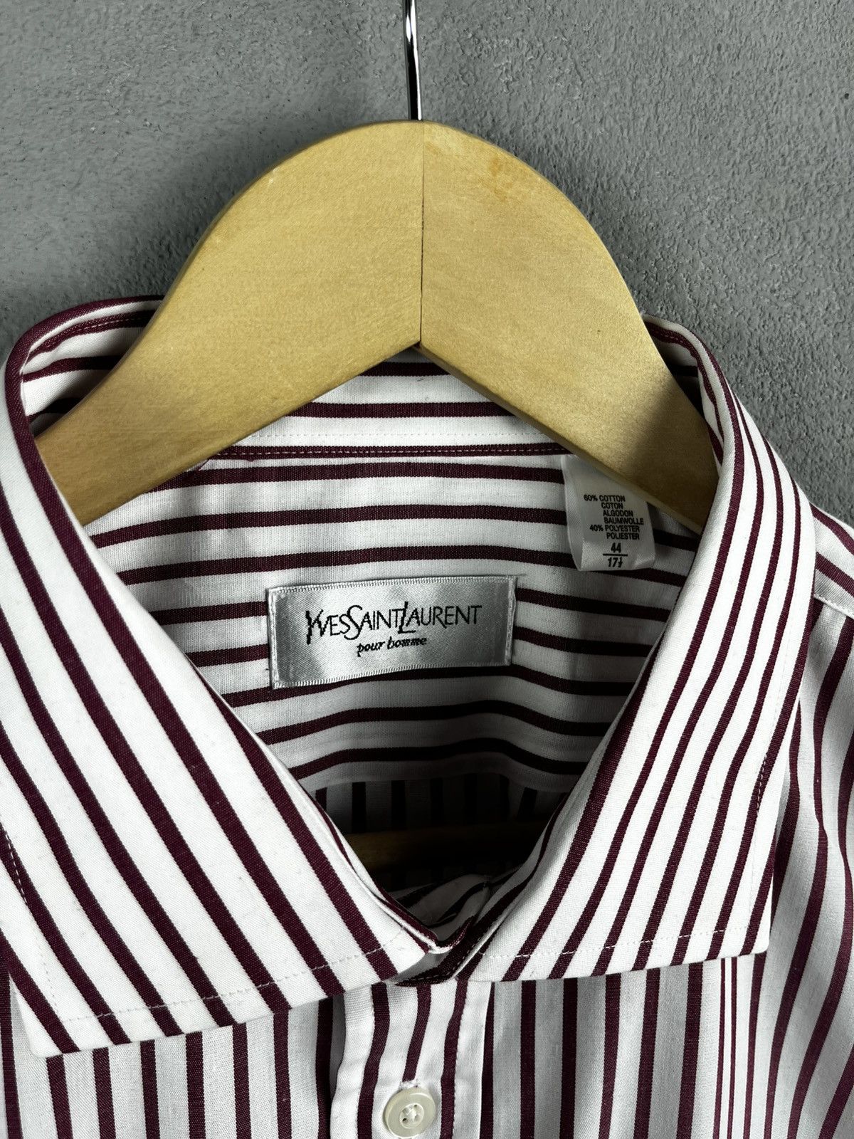 Yves Saint Laurent YSL button shirt vintage rare Size US L / EU 52-54 / 3 - 3 Thumbnail