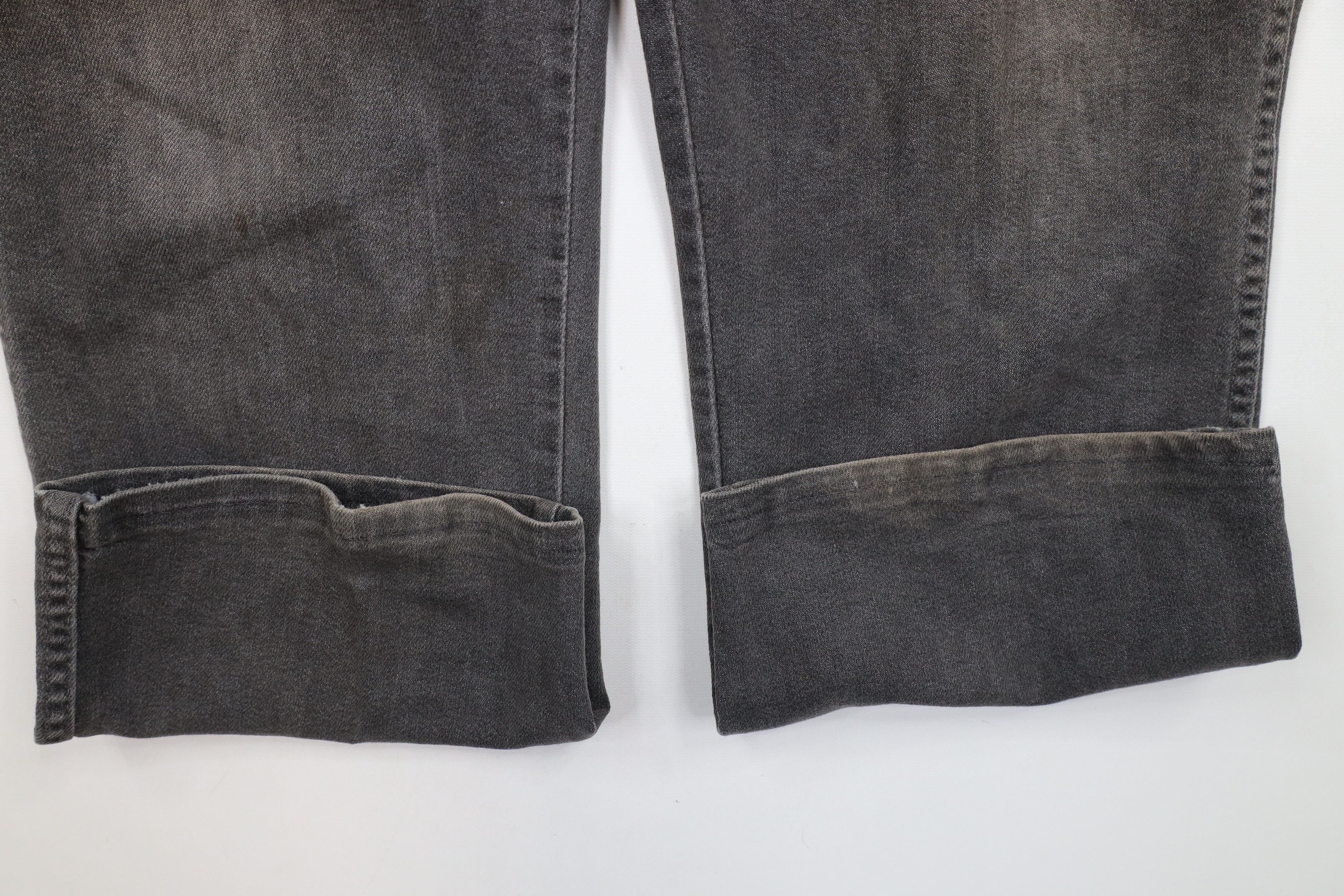 Vintage × Wrangler Vintage 80s 90s Wrangler Wide Leg Bootcut Denim Jeans Black Size US 40 / EU 56 - 5 Thumbnail