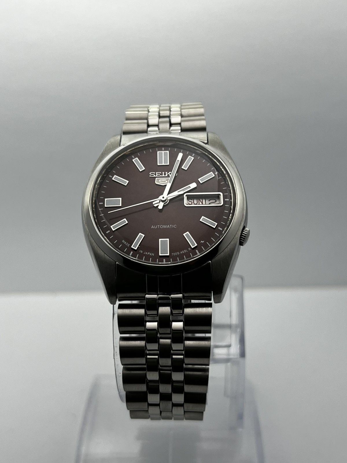 Seiko Seiko 5 Automatic Baton Dial Wrist Watch Day/Date Japan Size 36 - 13 Thumbnail
