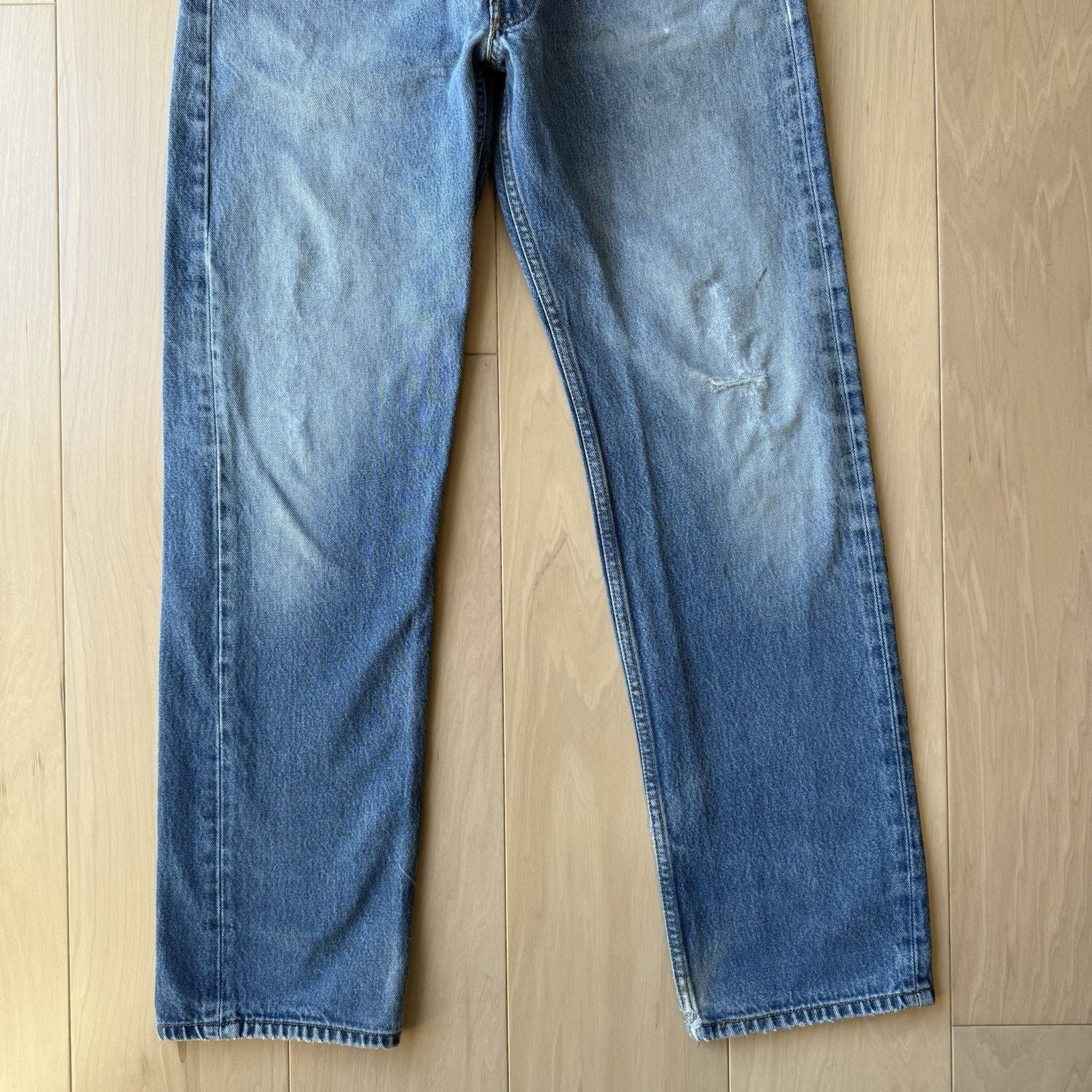 Levi's × Vintage Vintage Levis 501 Jeans 34 Blue Straight Leg Denim Workwear Size US 34 / EU 50 - 4 Thumbnail