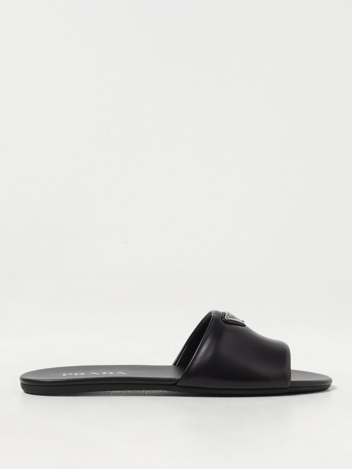 image of Prada Flat Sandals Woman Black, Women's (Size 7)