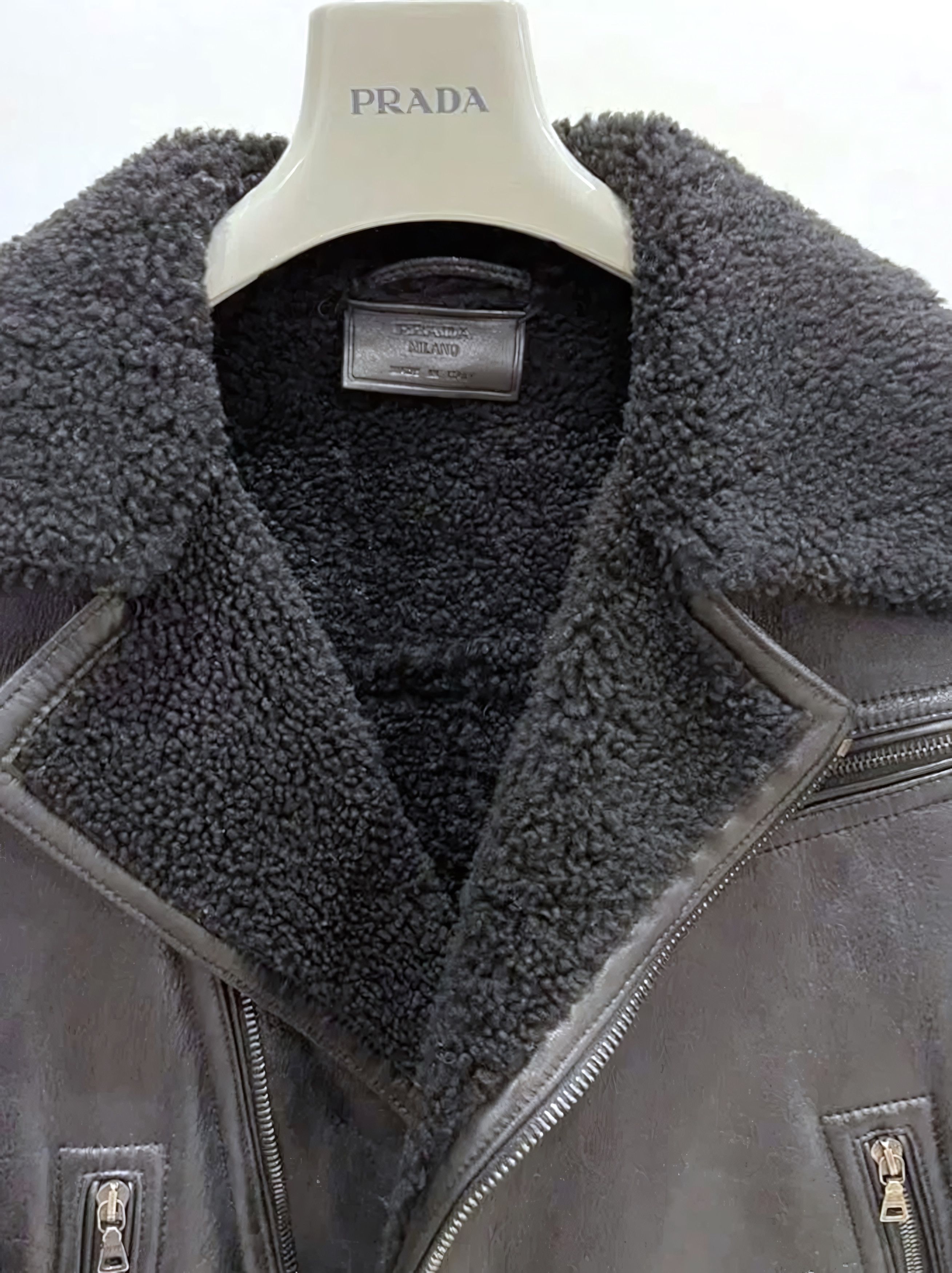 Prada AW2007 PRADA SHEARLING JACKET COAT Size US M / EU 48-50 / 2 - 4 Thumbnail
