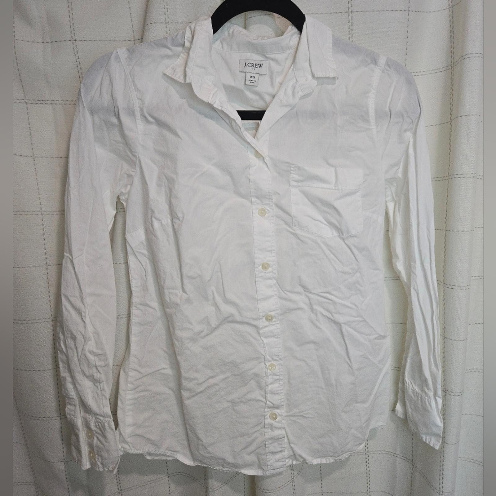 J.Crew J Crew Button-up Cotton Poplin Shirt Size XS / US 0-2 / IT 36-38 - 3 Thumbnail