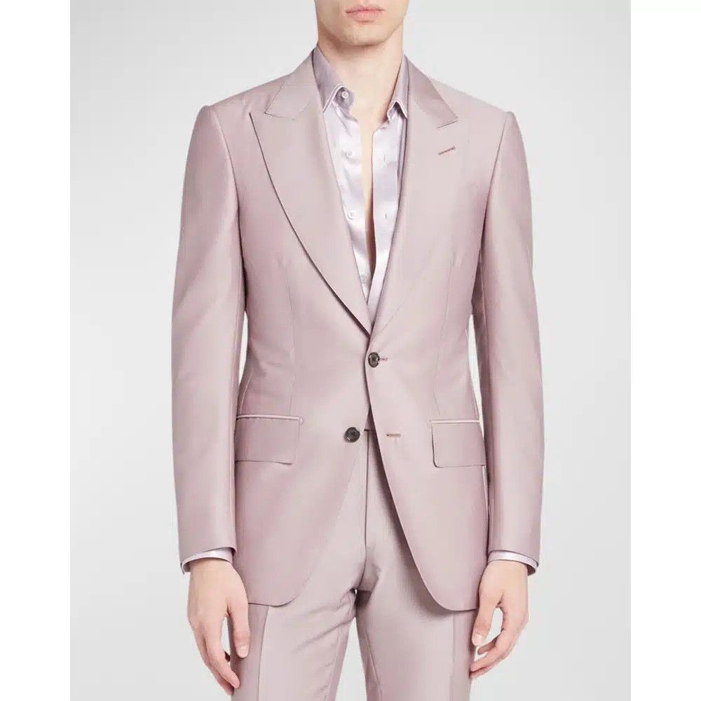 Tom Ford o1loc1c0825 JHAP04 Atticus Jacket in Light Pink Size US L / EU 52-54 / 3 - 2 Thumbnail