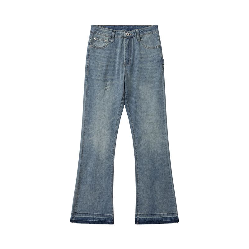Jean Retro loose-fitting men's distressed casual flared jeans Size US 32 / EU 48 - 1 Thumbnail