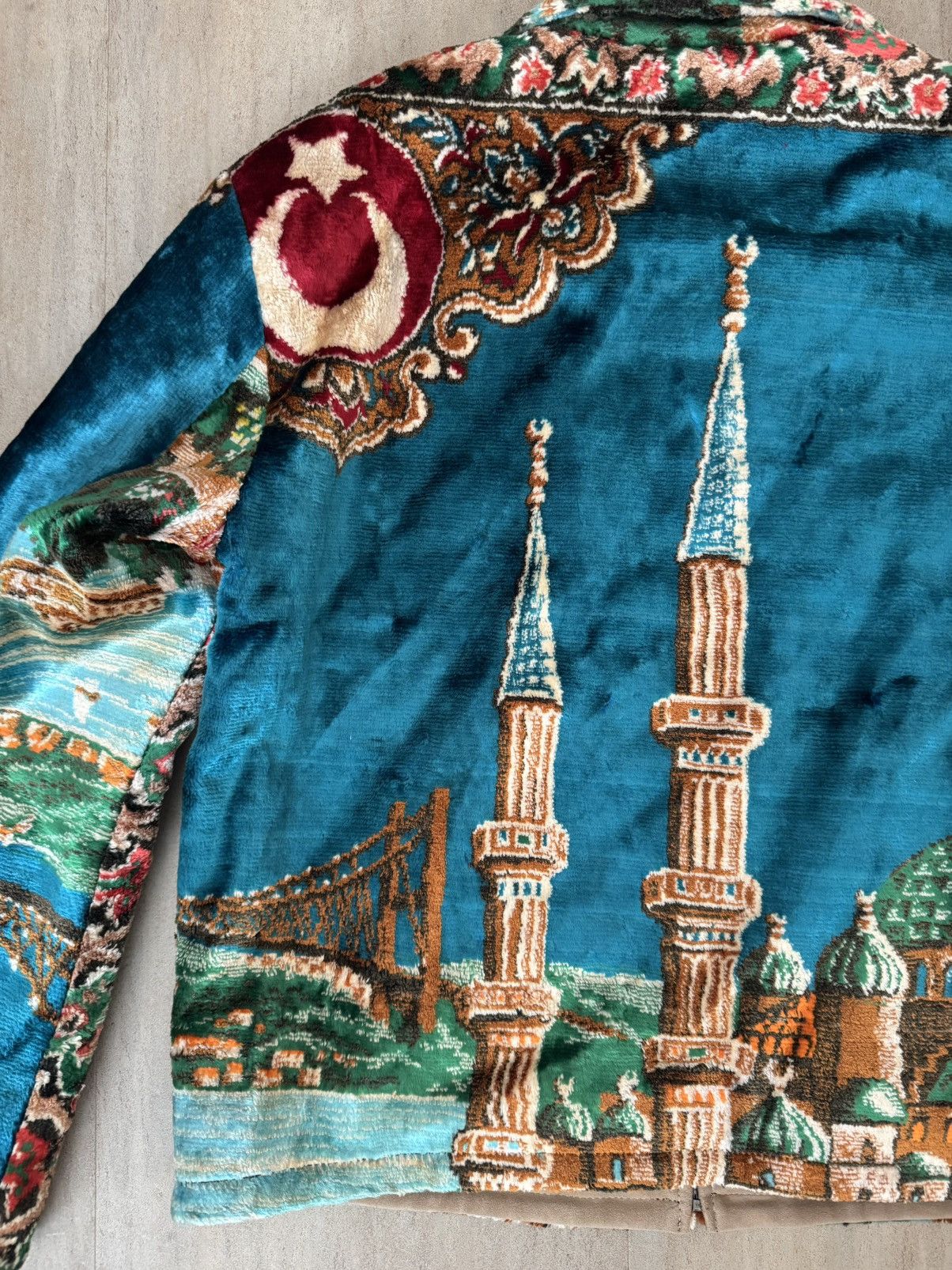 DOM’NIQUE “Bosporous Bloom” Turkish Textile Work Jacket: