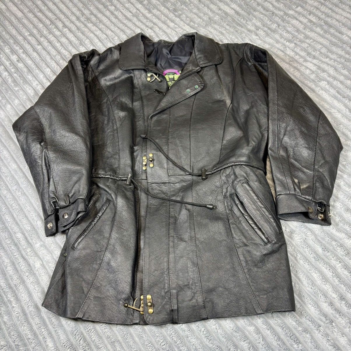 Other CIDPAO Men’s Genuine Leather Jacket L Coat black Zip Snap Size US L / EU 52-54 / 3 - 1 Thumbnail